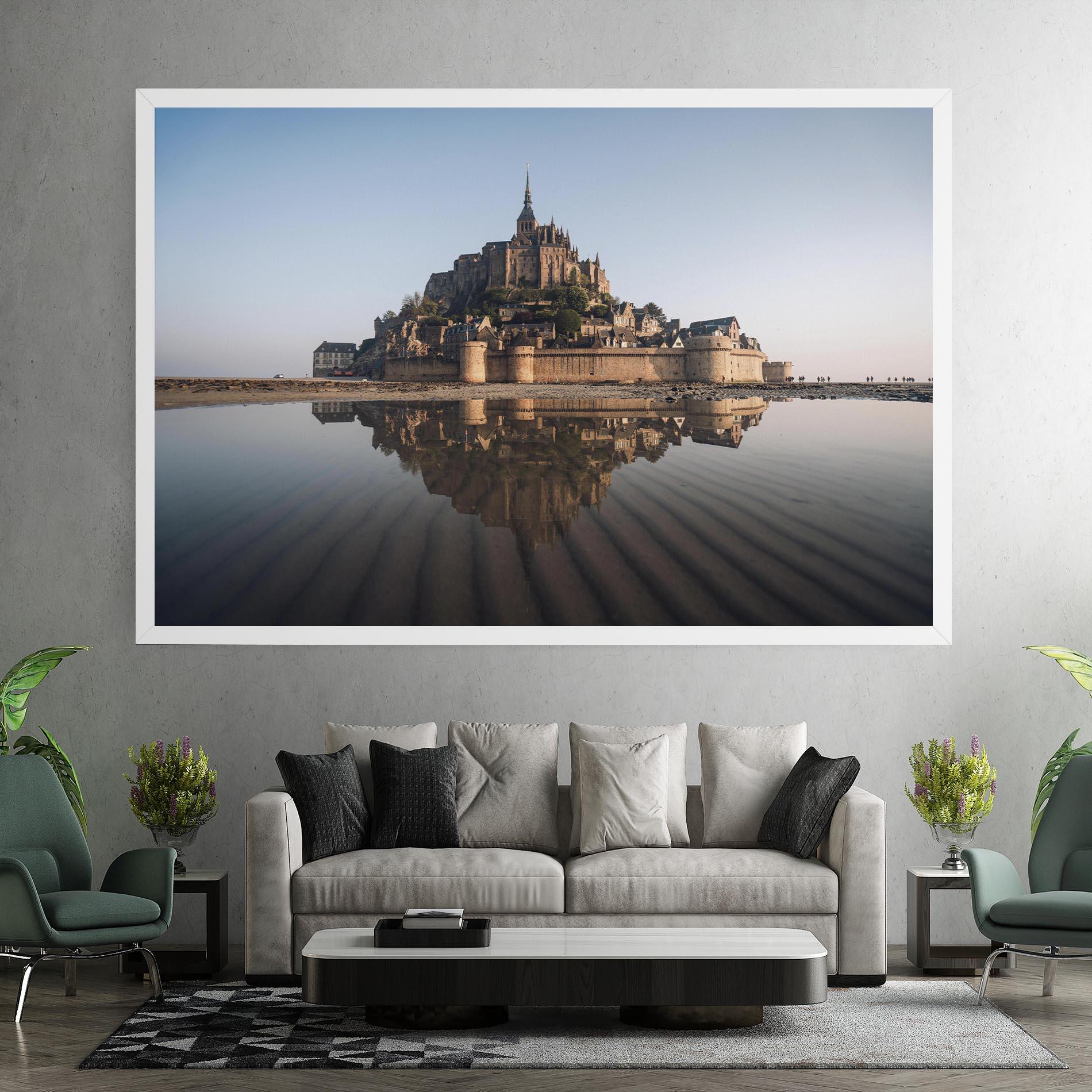 Tablou Canvas Castle Reflection mockup 7
