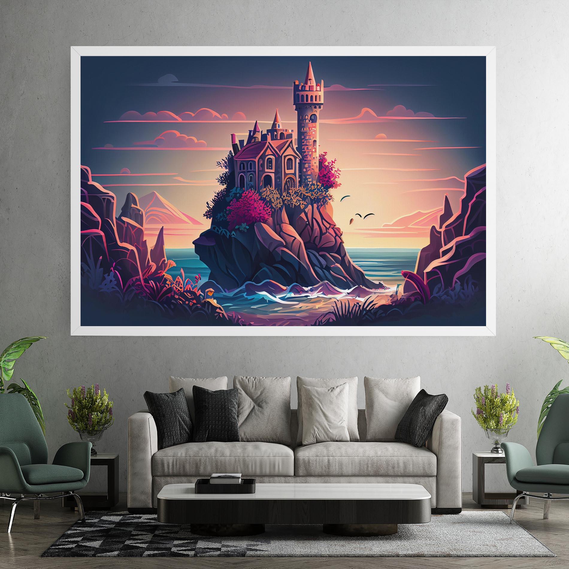 Tablou Canvas Cliff Castle mockup 7