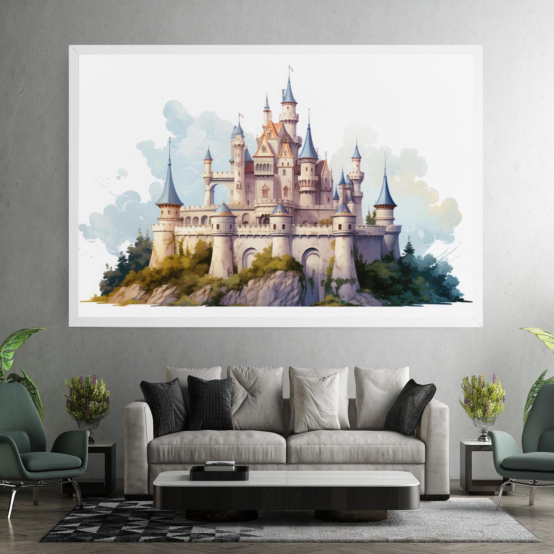 Illustration Castle mockup 7