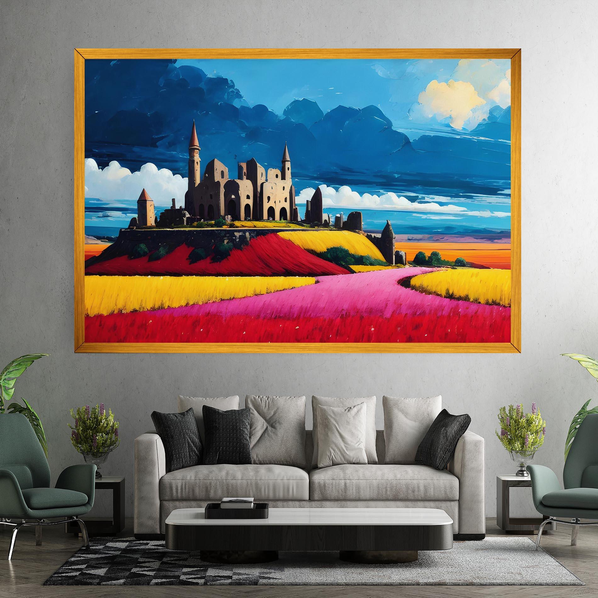 Tablou Canvas Antique Building Art mockup 7