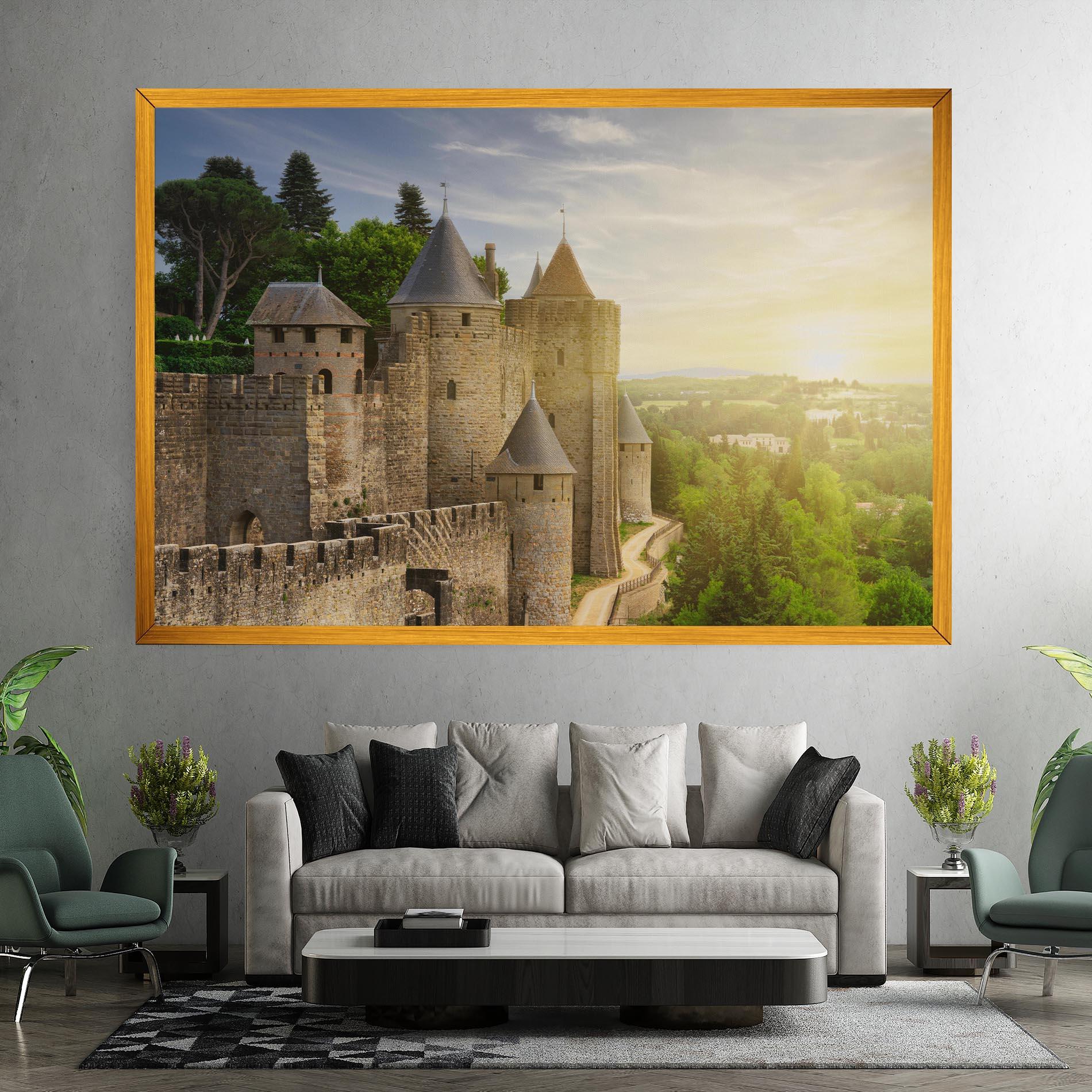 Tablou Canvas Carcassonne France mockup 7