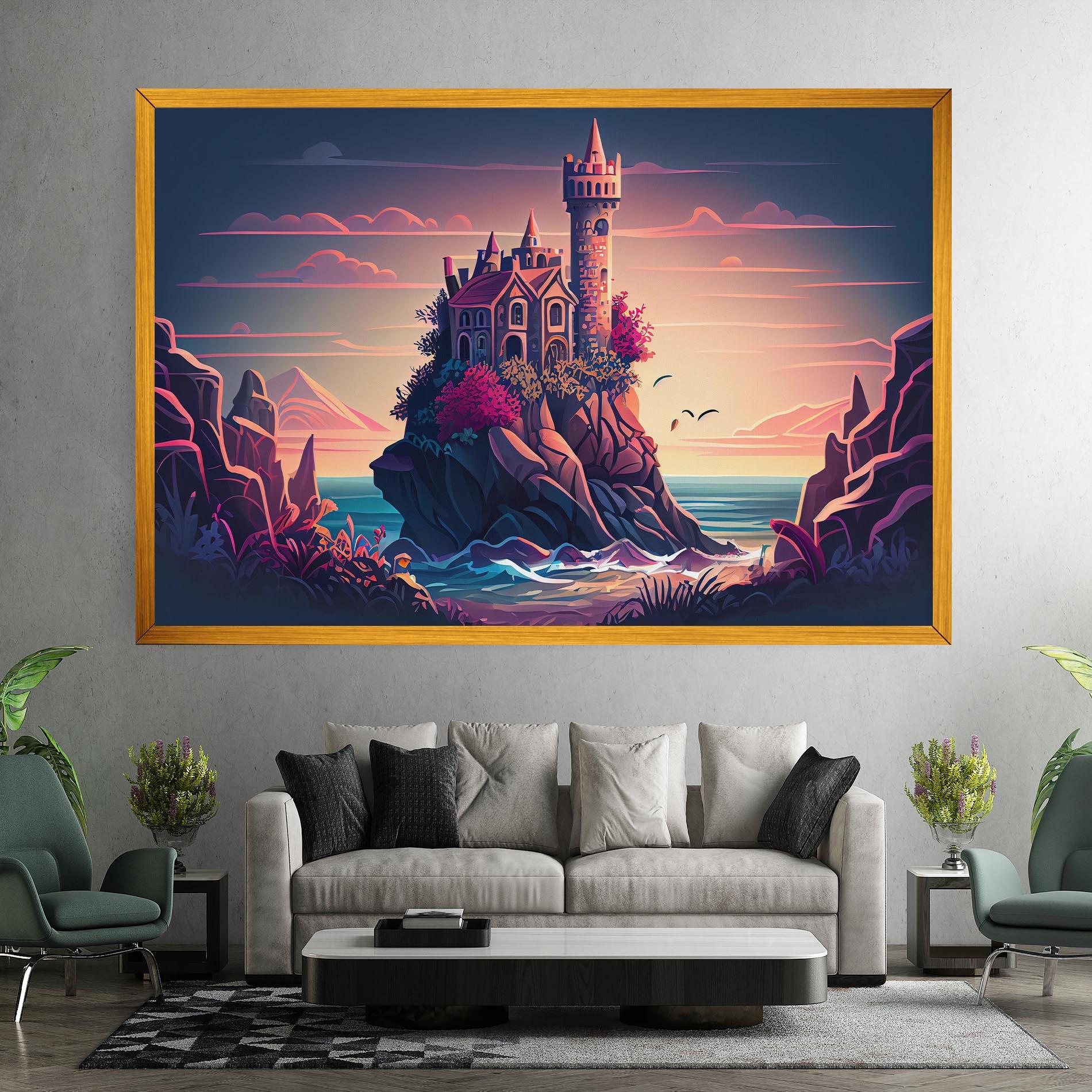 Tablou Canvas Cliff Castle mockup 7