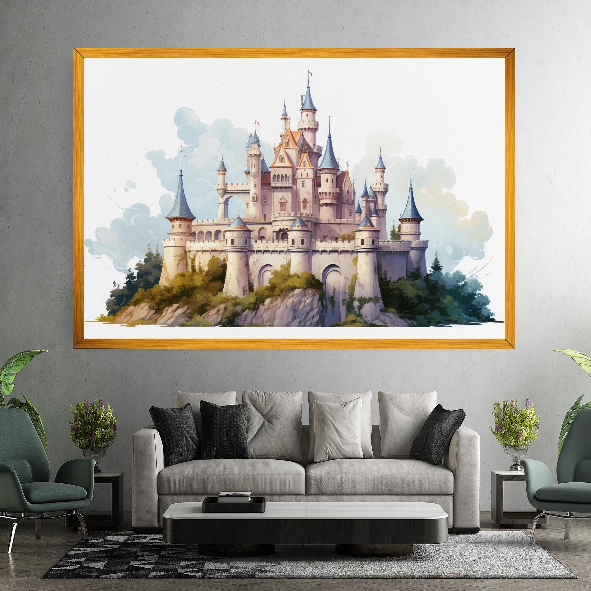 Illustration Castle mockup 7