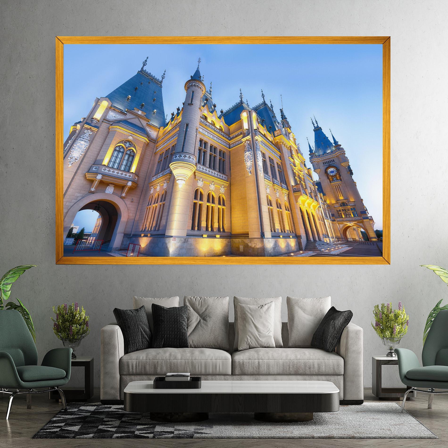 Tablou Canvas Palace Culture Romania mockup 7
