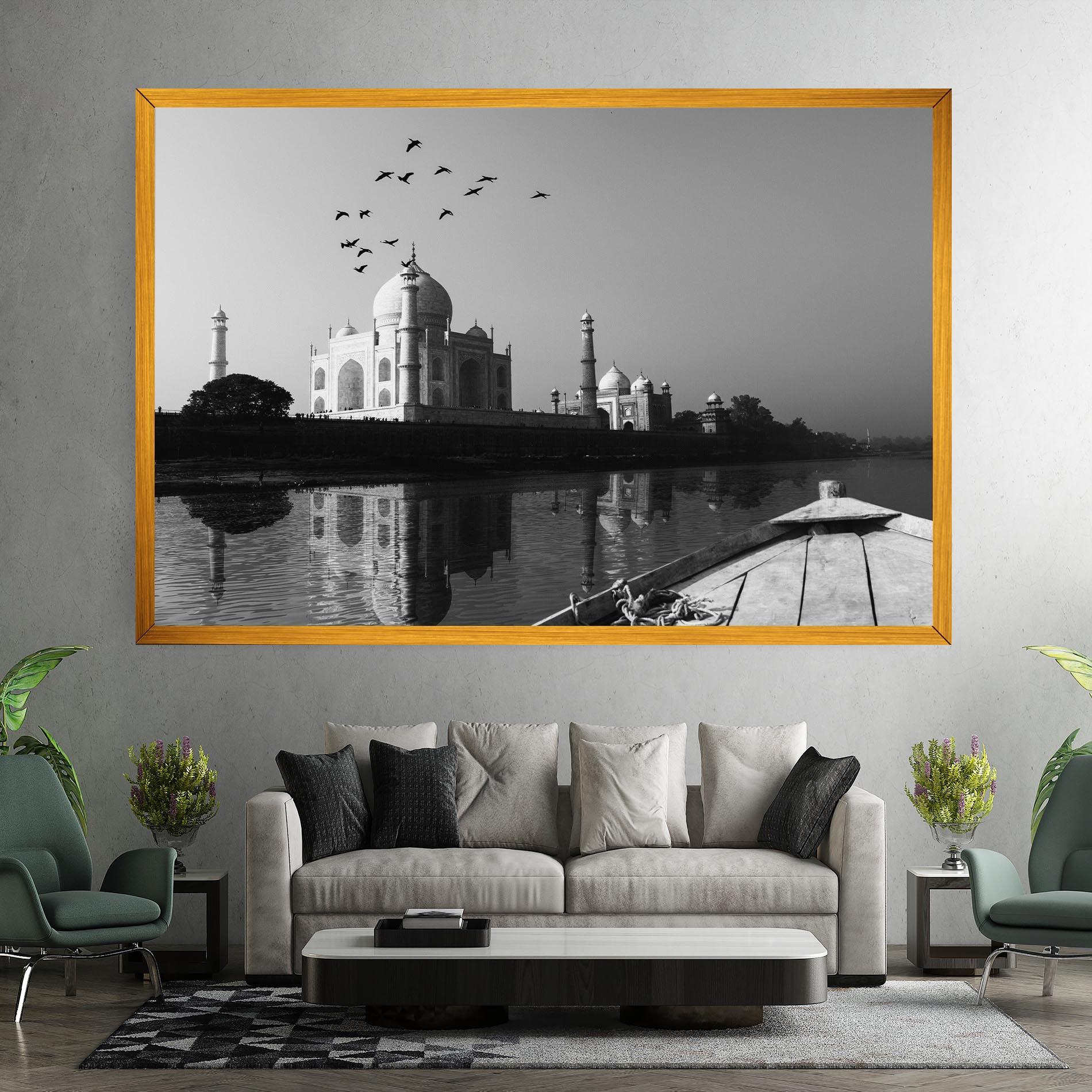 Tablou Canvas Taj Mahal Reflected mockup 7