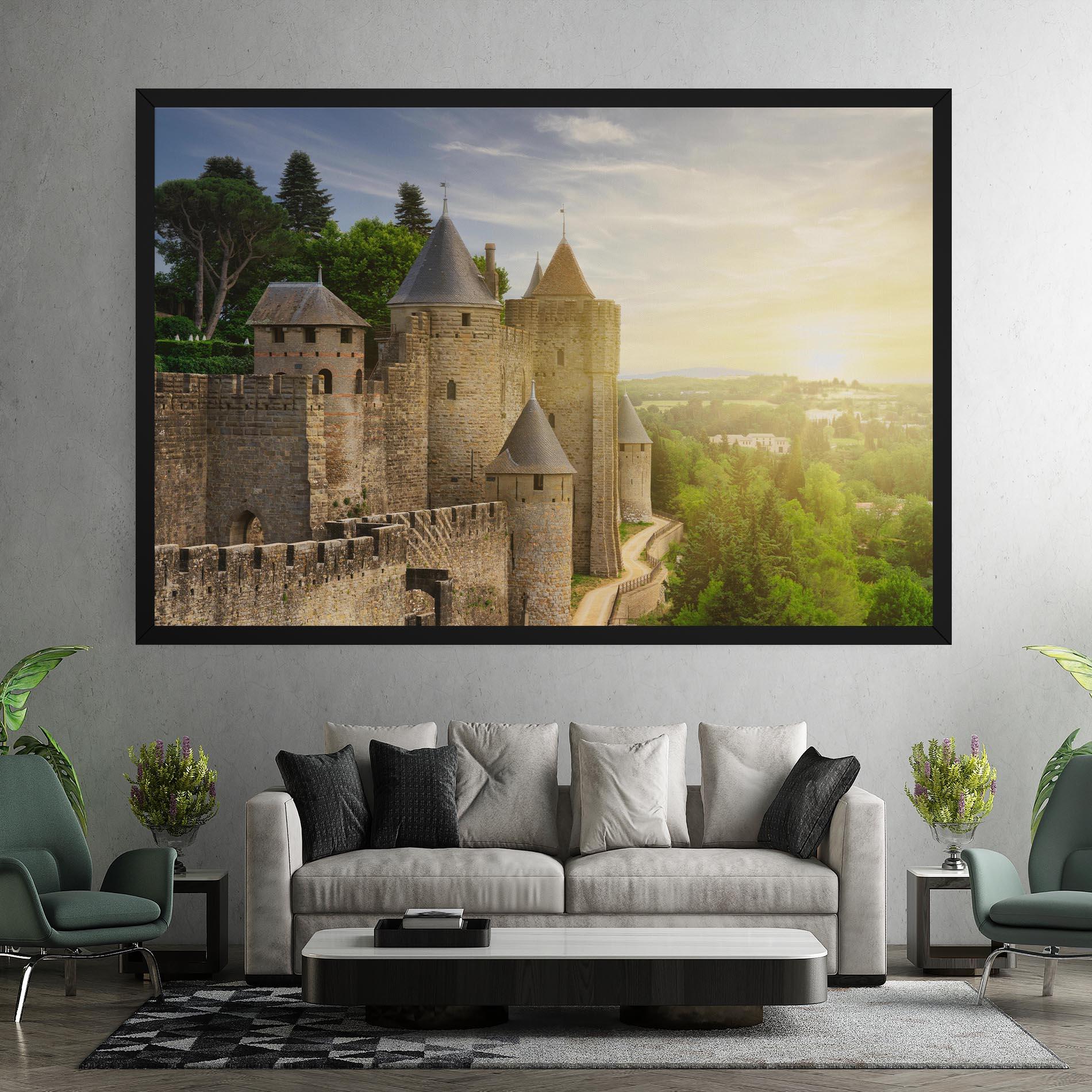 Tablou Canvas Carcassonne France mockup 7