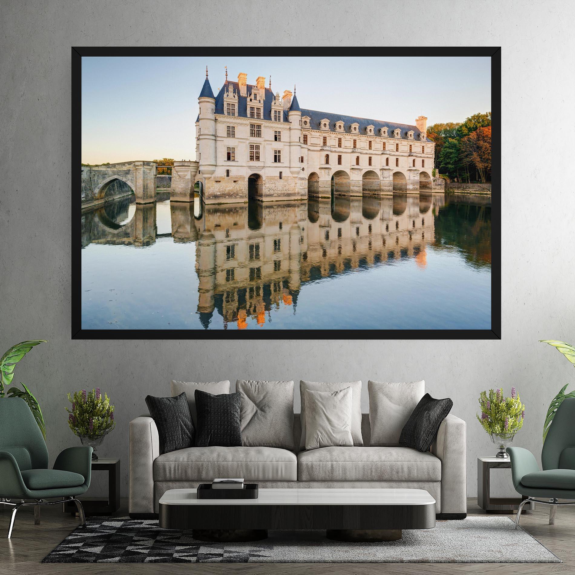 Tablou Canvas Chateau Chenonceau Castle mockup 7