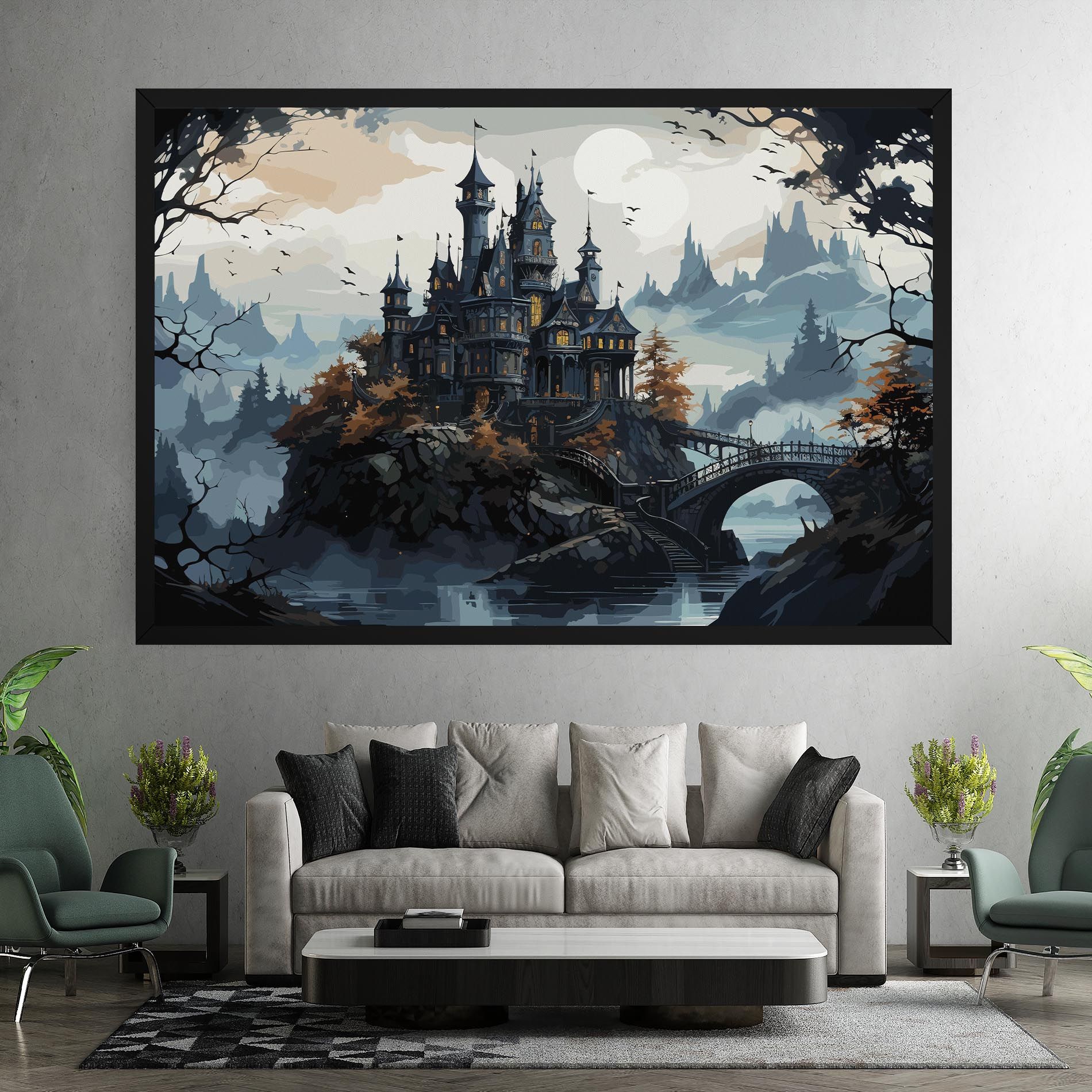 Grey Big Castle mockup 7