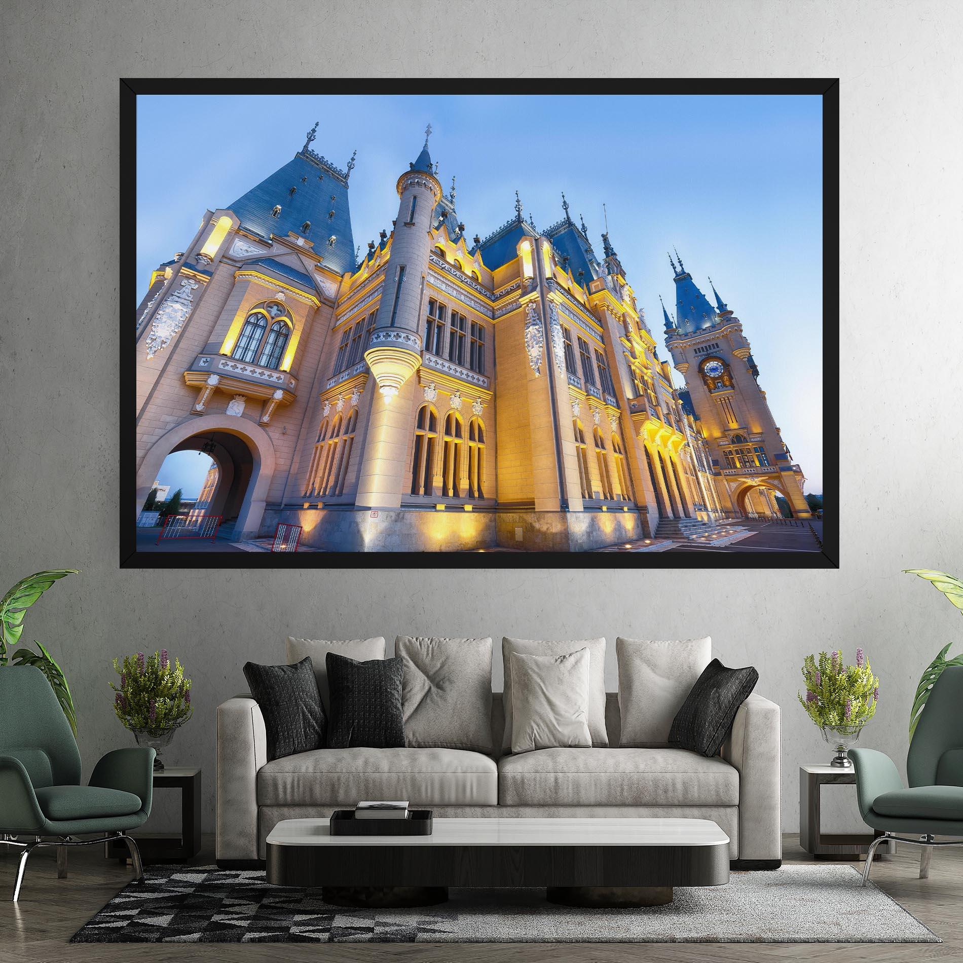 Tablou Canvas Palace Culture Romania mockup 7