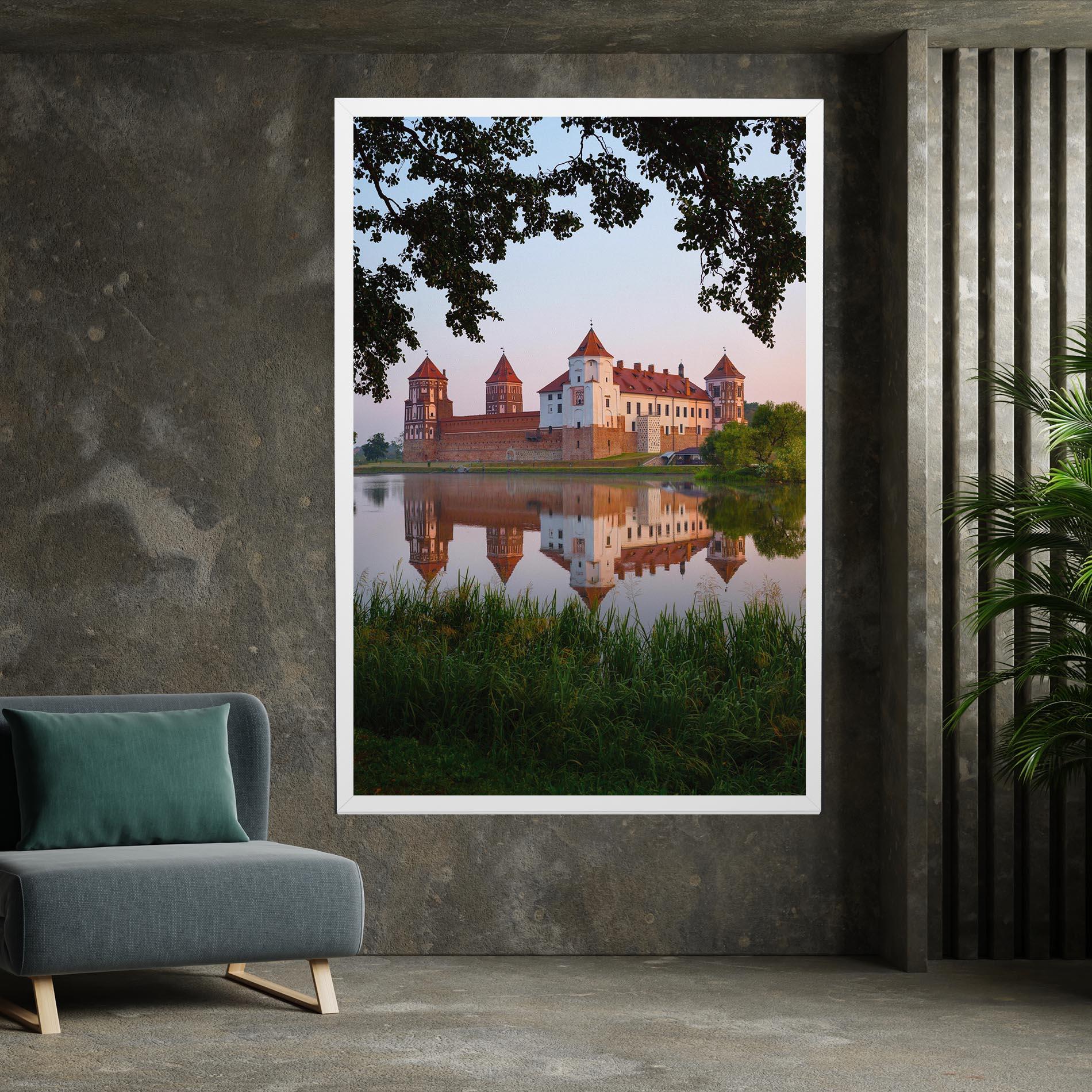 Tablou Canvas Ancient Castle Morning mockup 7