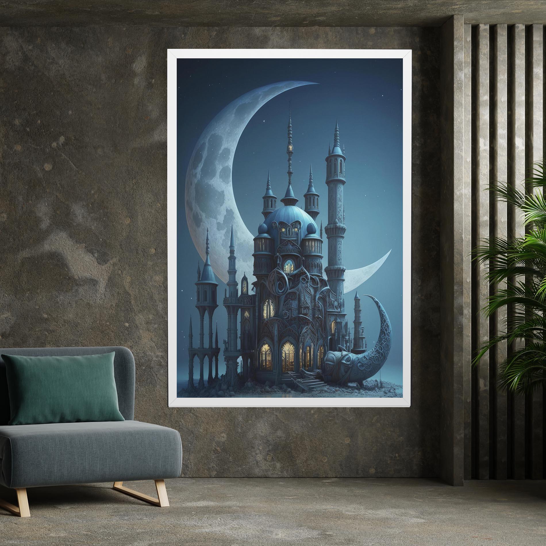 Tablou Canvas Mosque Moon mockup 7
