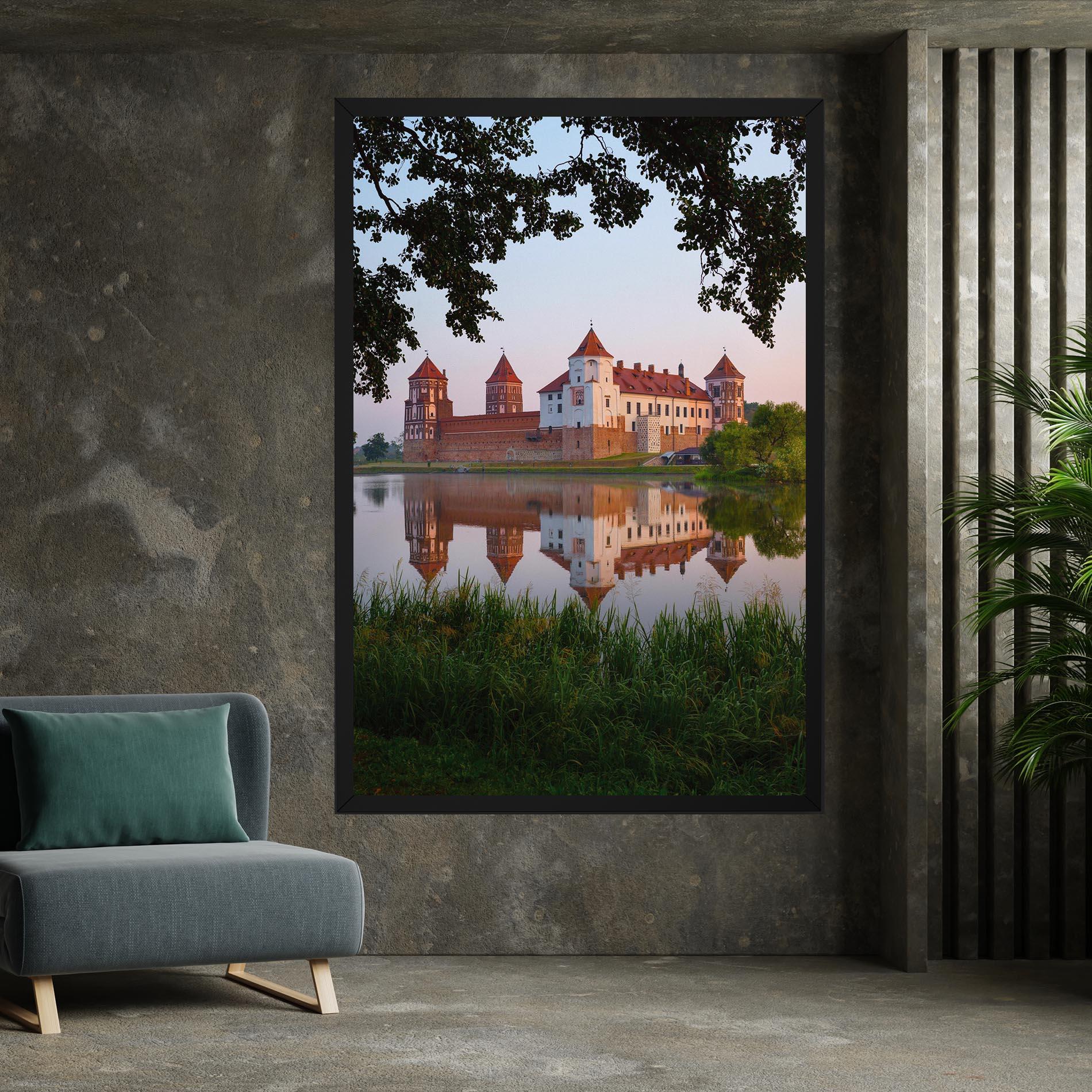 Tablou Canvas Ancient Castle Morning mockup 7