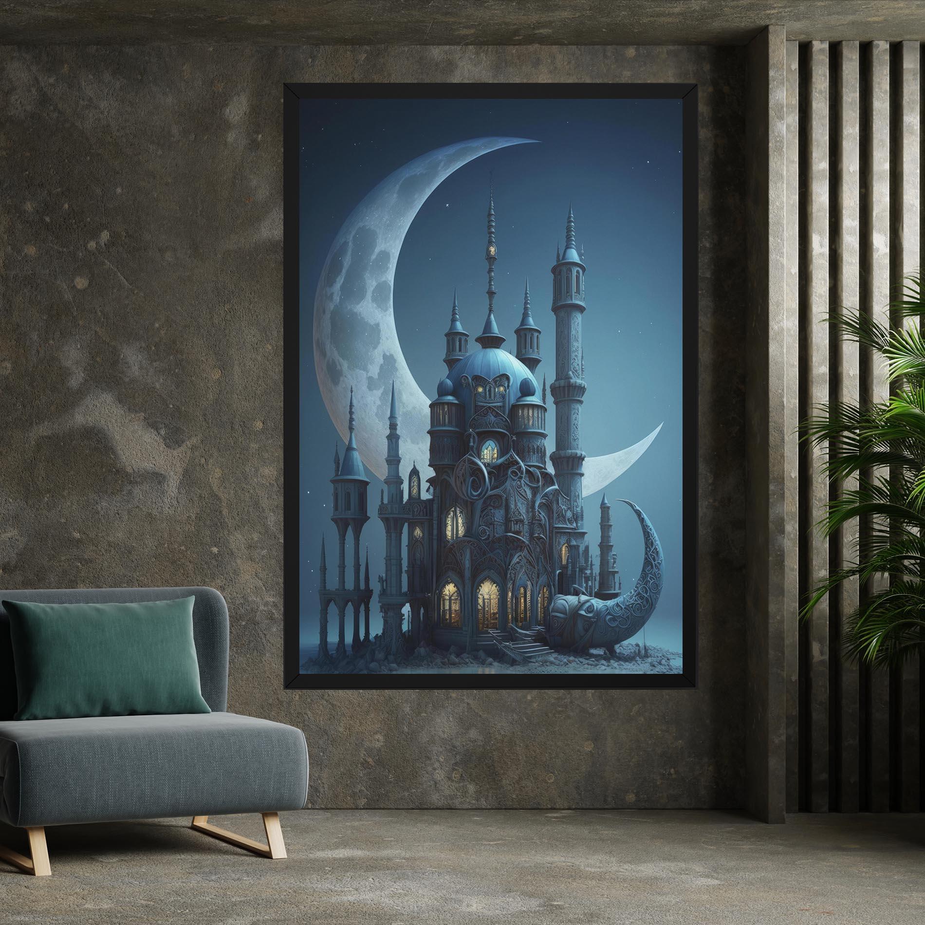 Tablou Canvas Mosque Moon mockup 7