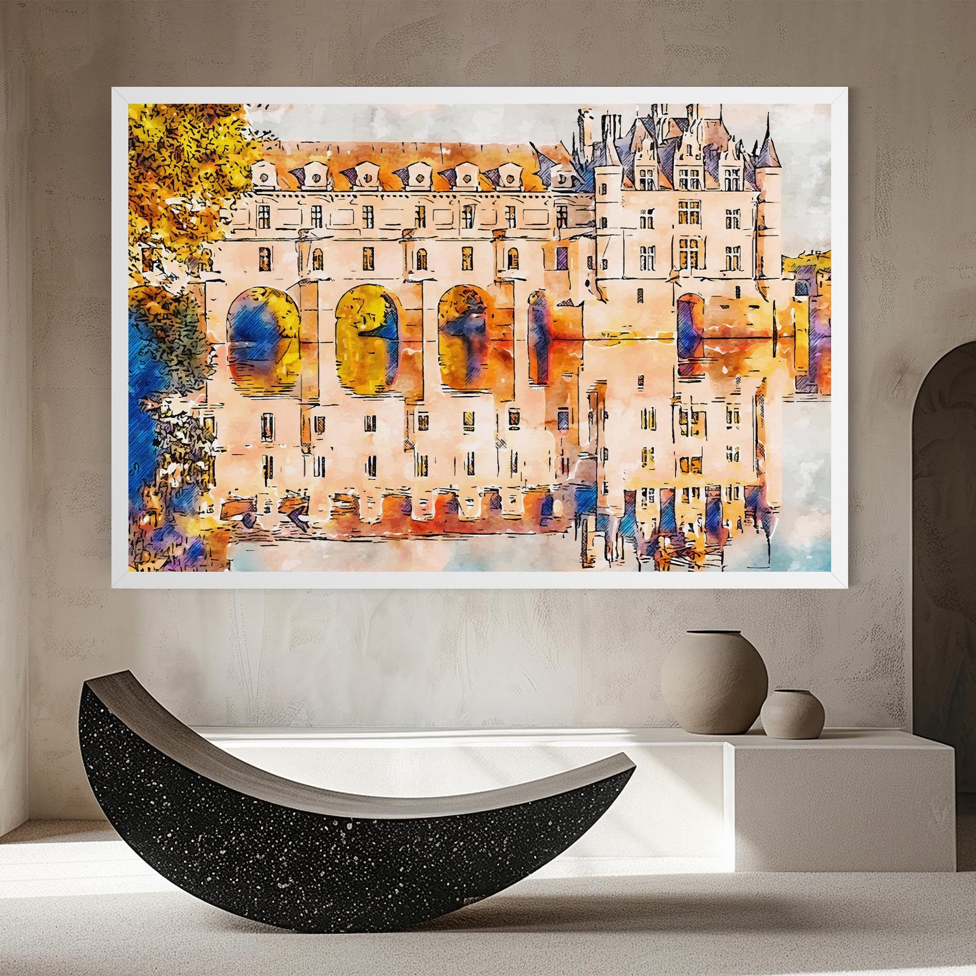 Blue Orange Castle mockup 8