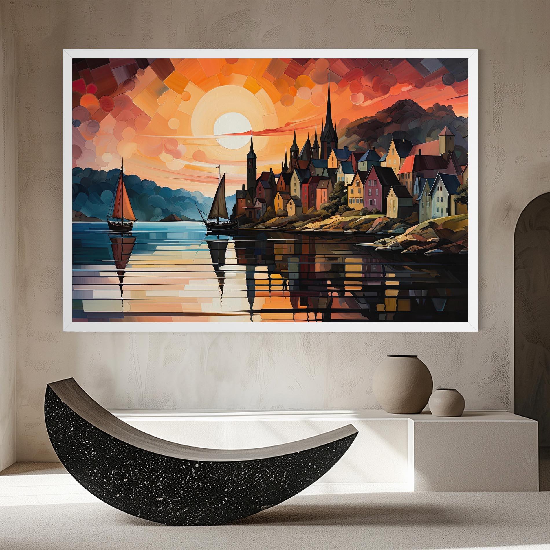 Tablou Canvas Castle Painting mockup 8