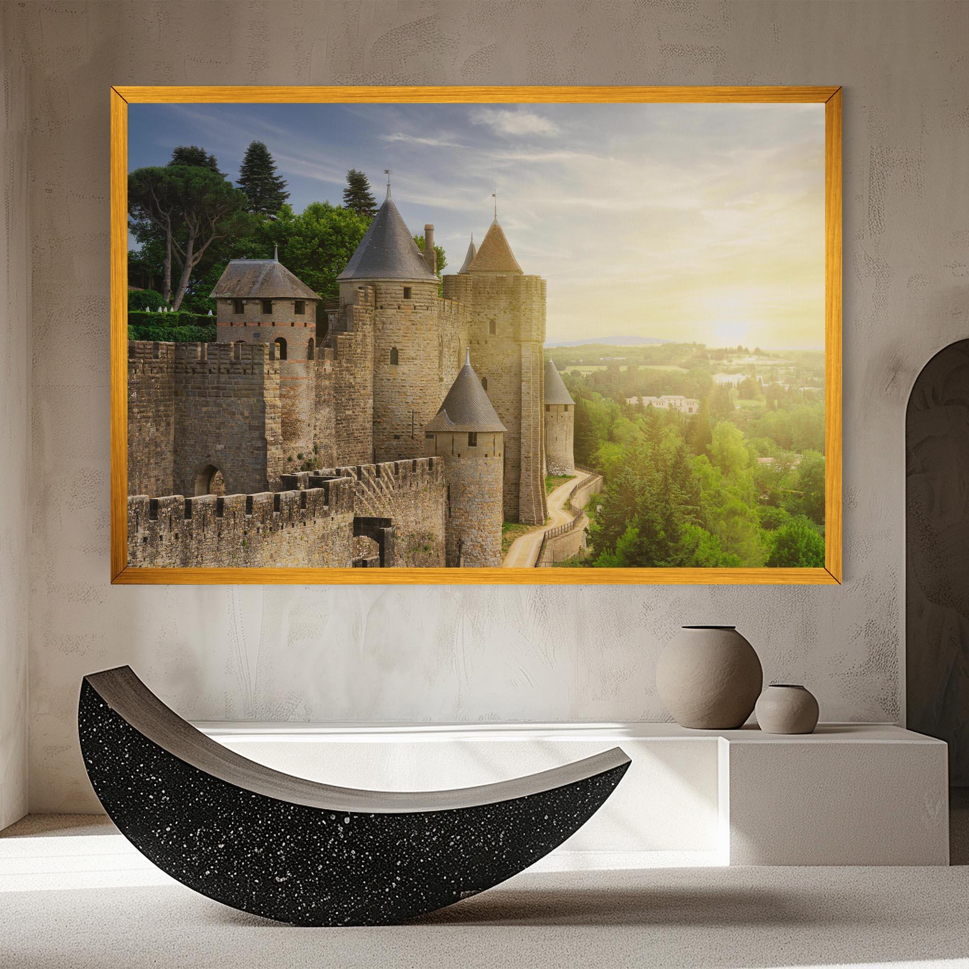 Tablou Canvas Carcassonne France mockup 8