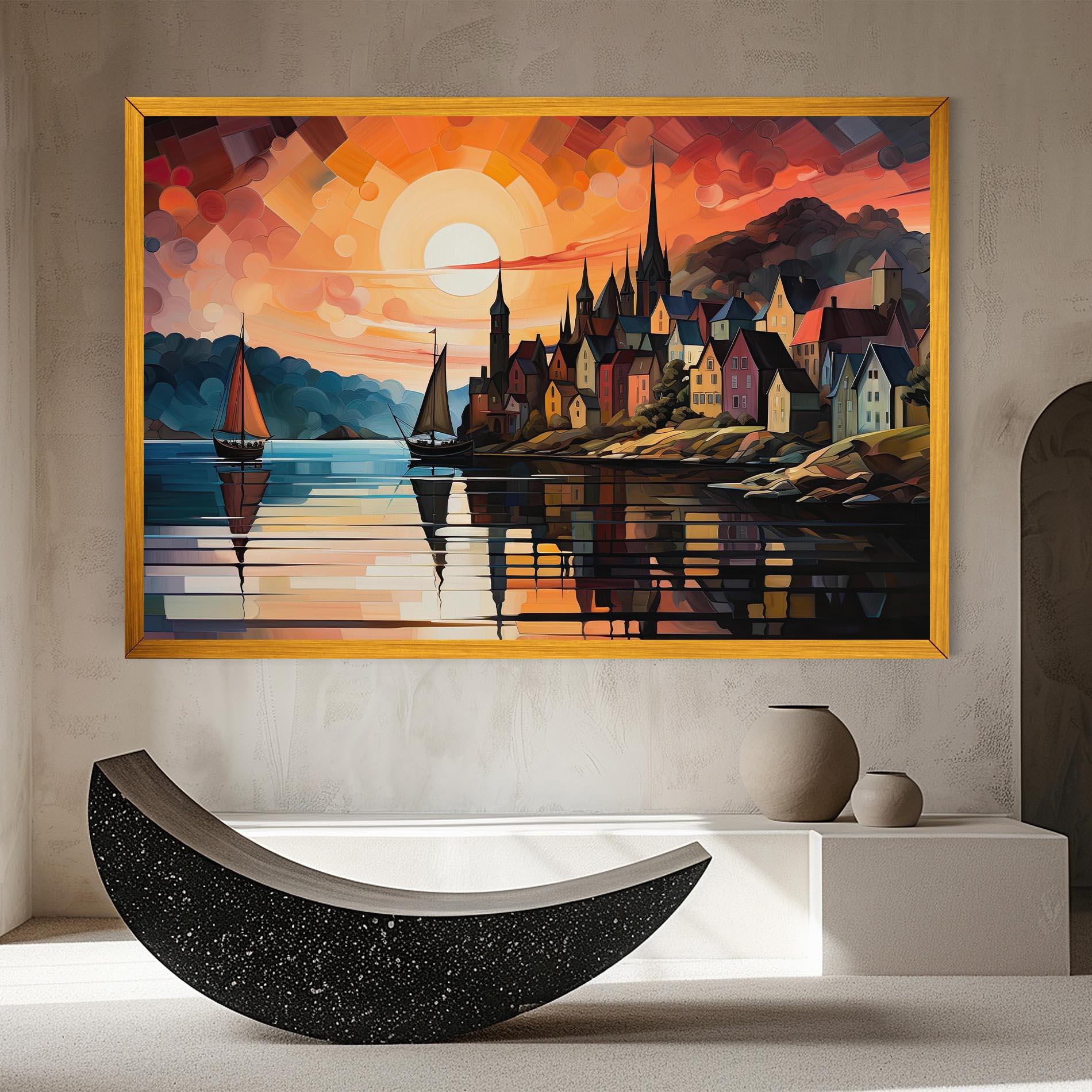Tablou Canvas Castle Painting mockup 8