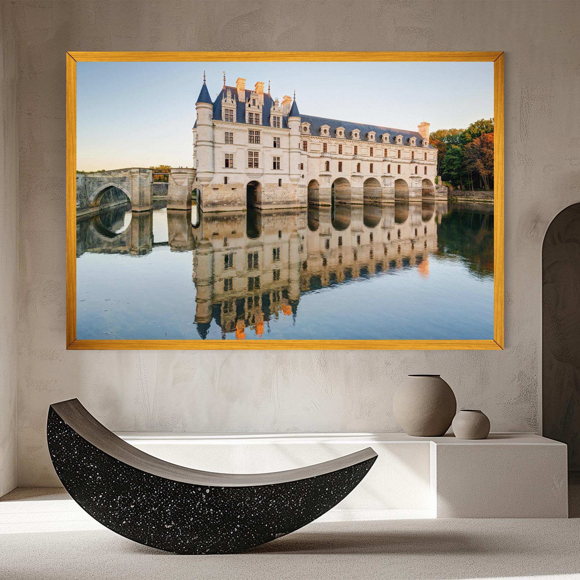 Tablou Canvas Chateau Chenonceau Castle mockup 8
