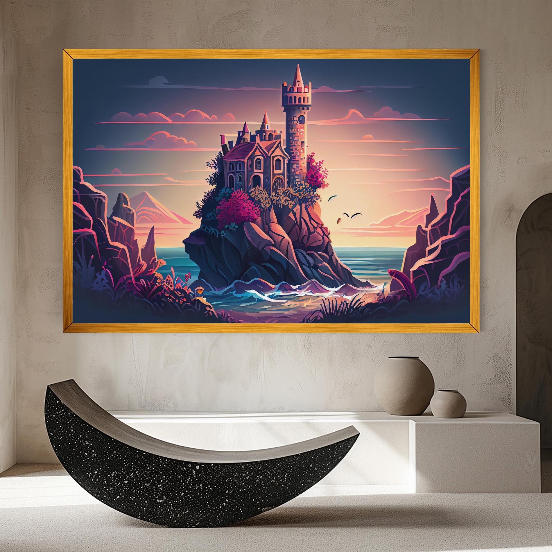 Tablou Canvas Cliff Castle mockup 8
