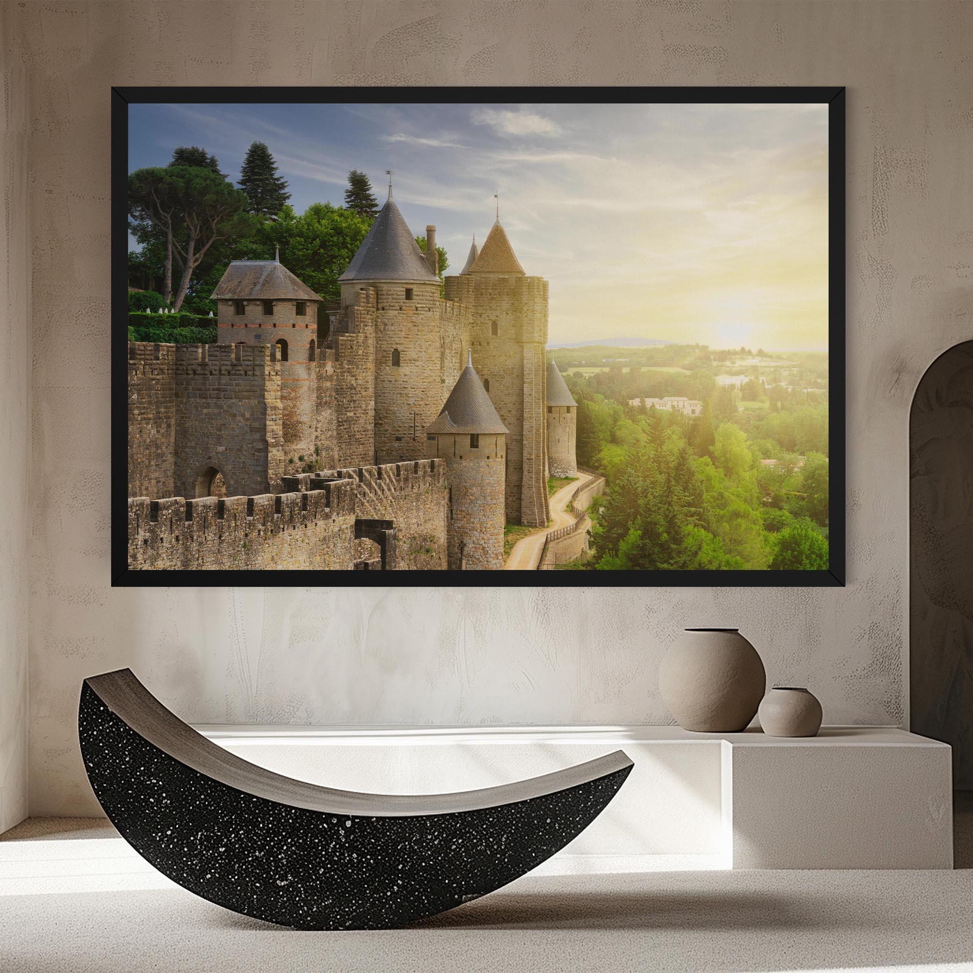 Tablou Canvas Carcassonne France mockup 8