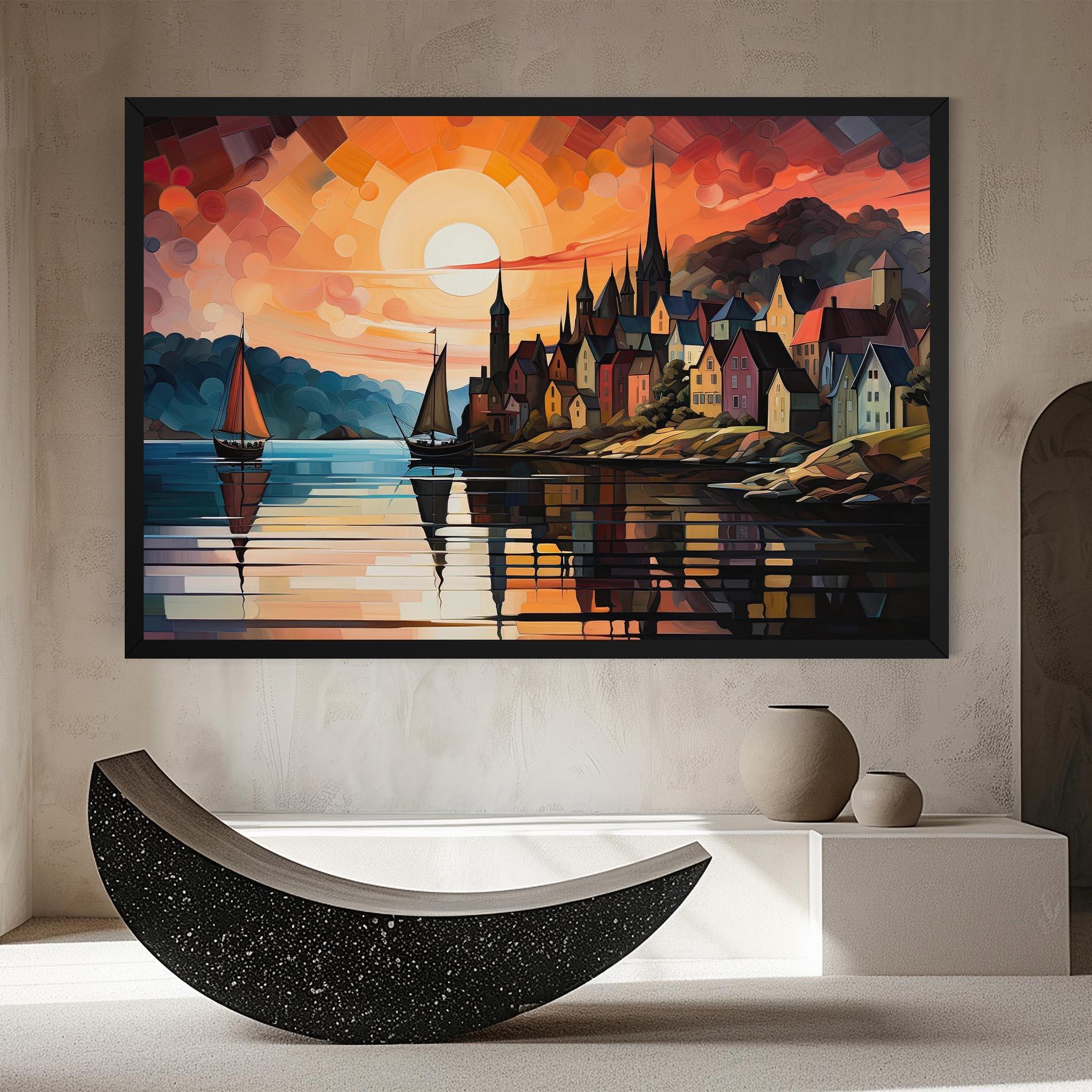 Tablou Canvas Castle Painting mockup 8