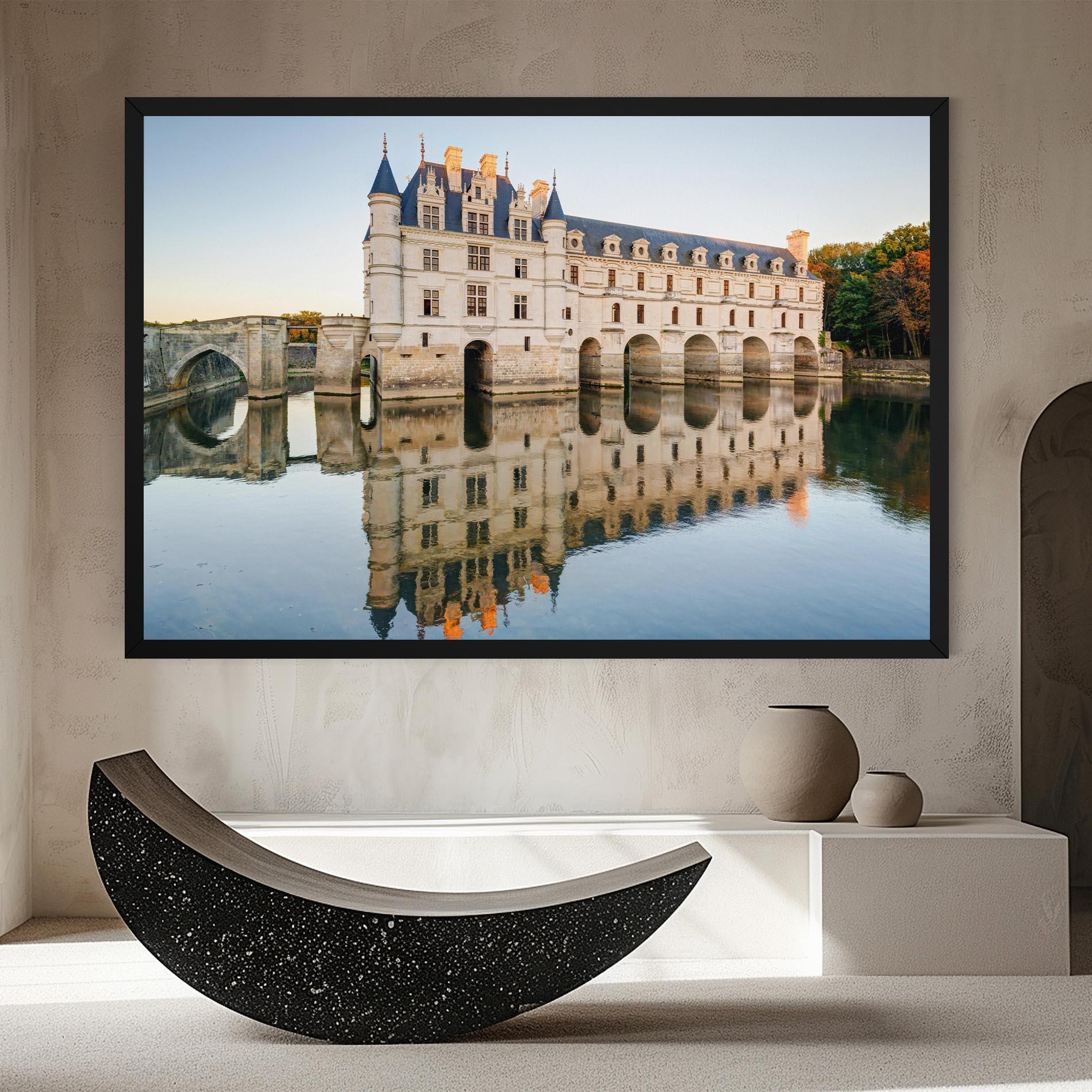 Tablou Canvas Chateau Chenonceau Castle mockup 8