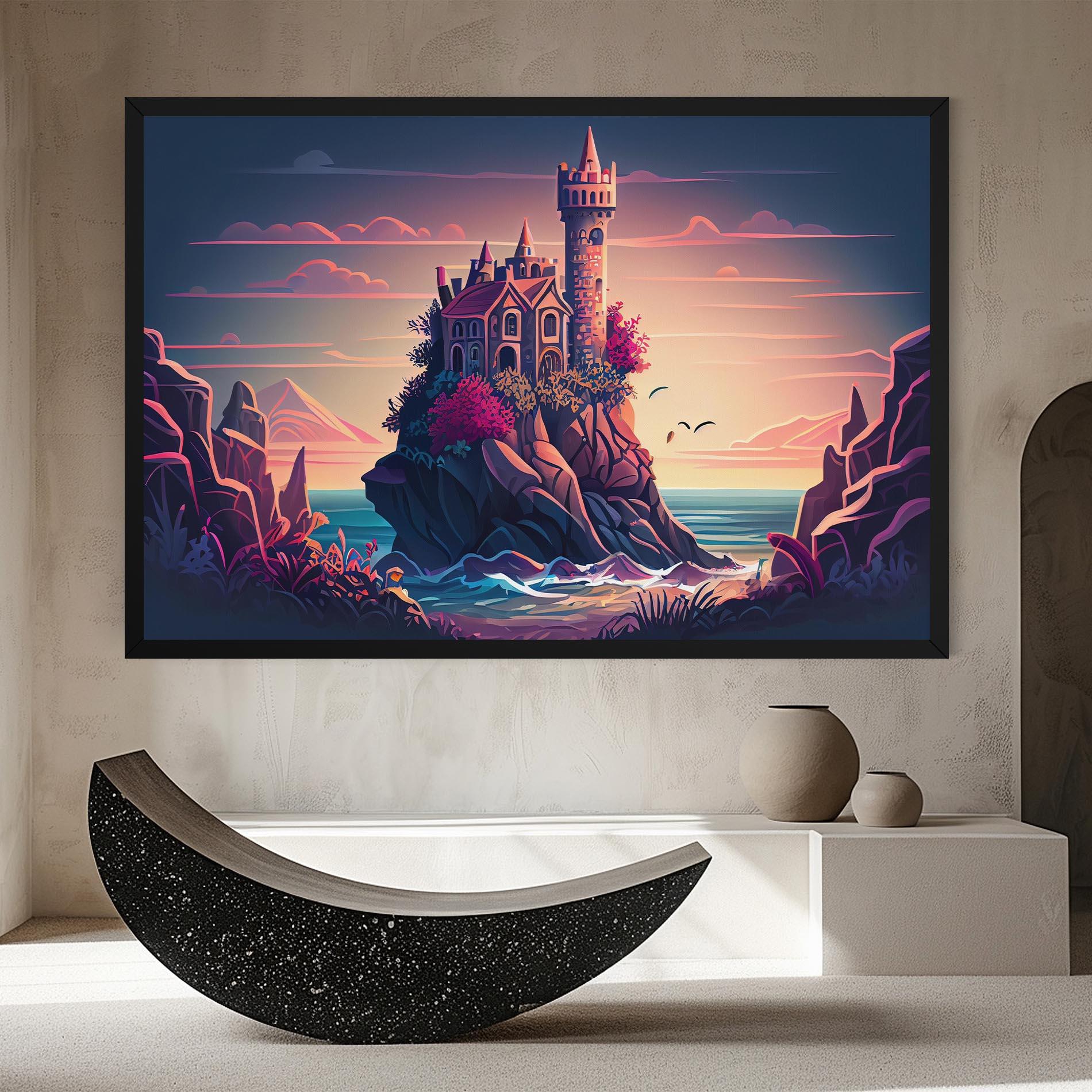 Tablou Canvas Cliff Castle mockup 8