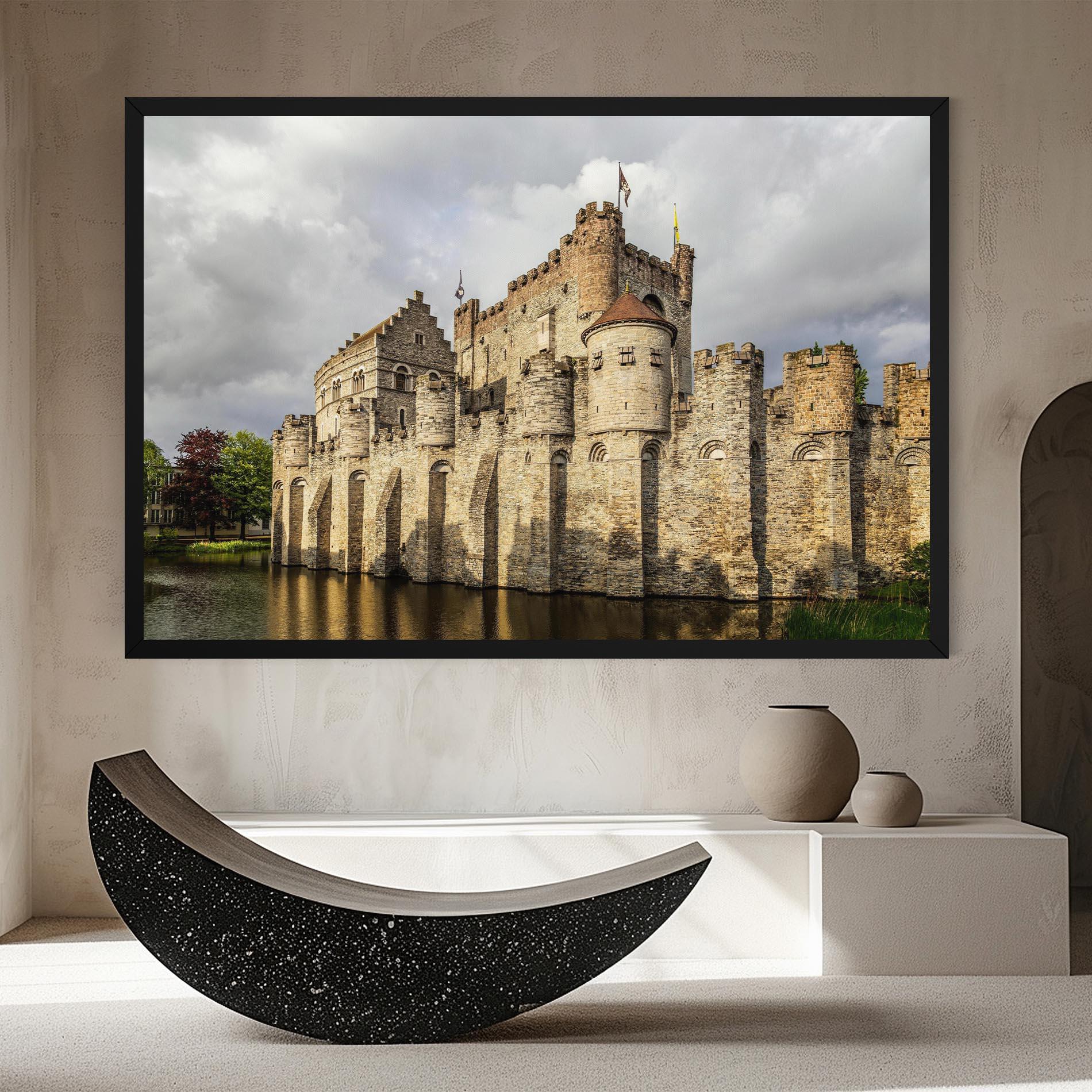 Tablou Canvas Medieval Castle Belgium mockup 8