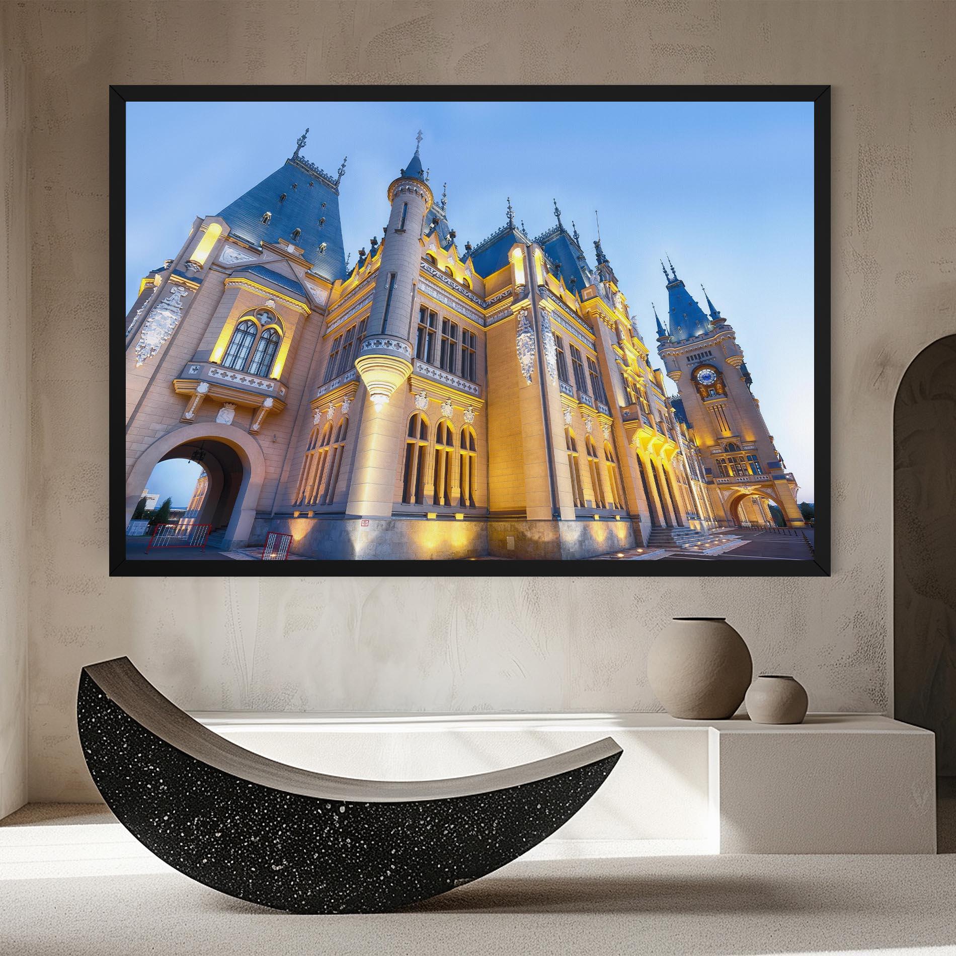 Tablou Canvas Palace Culture Romania mockup 8