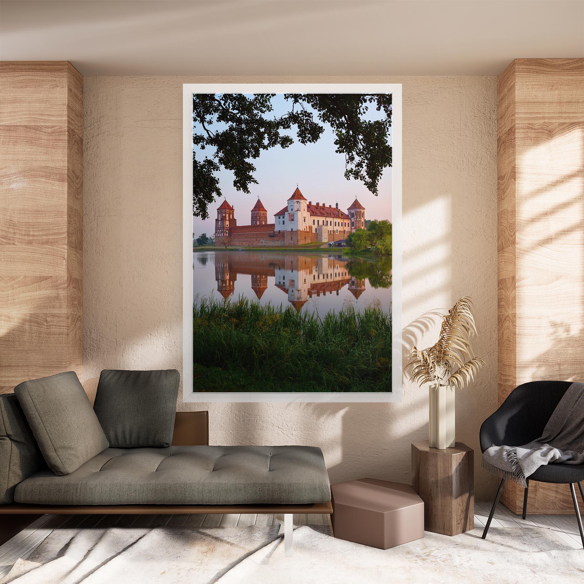 Tablou Canvas Ancient Castle Morning mockup 8