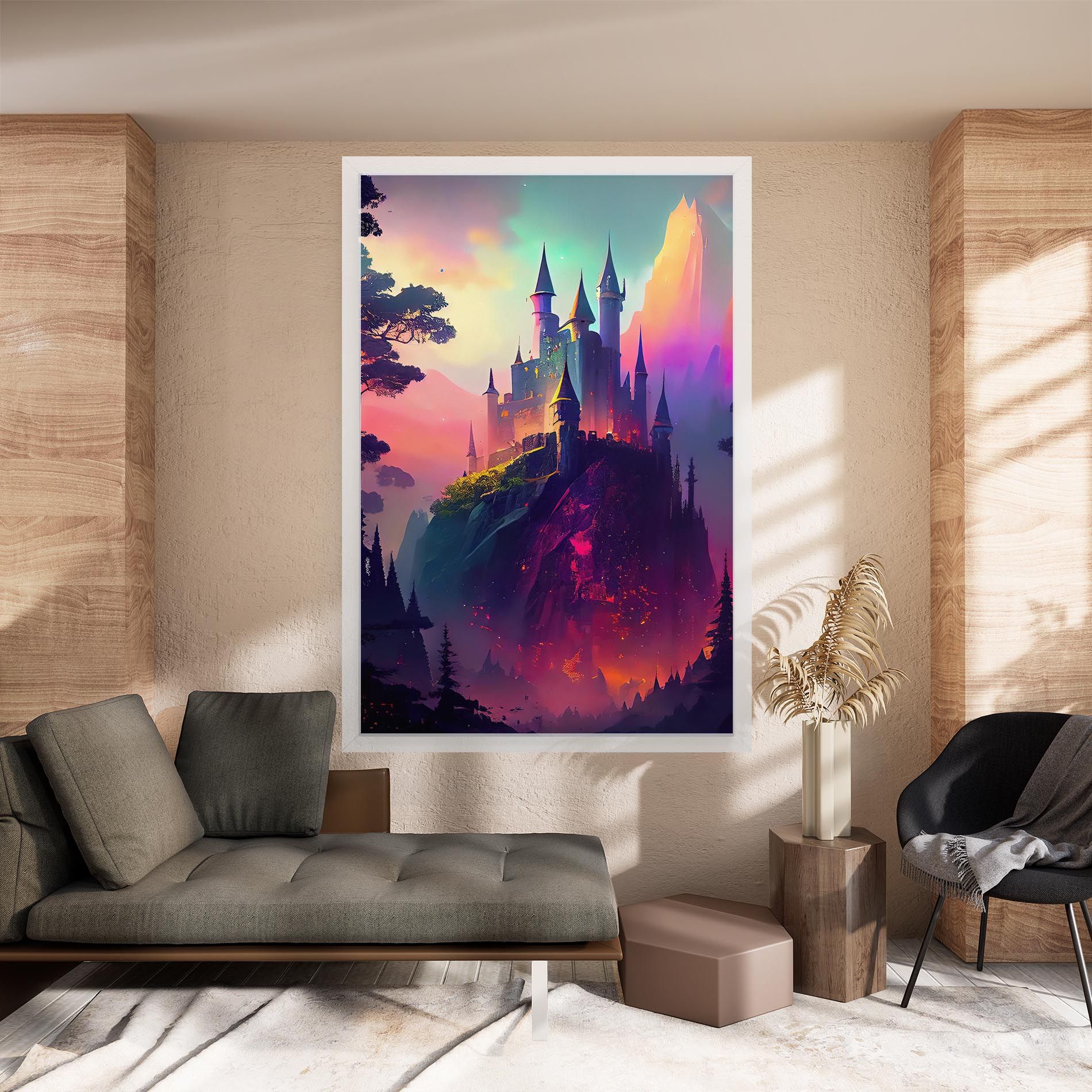 Purple Orange Castle mockup 8