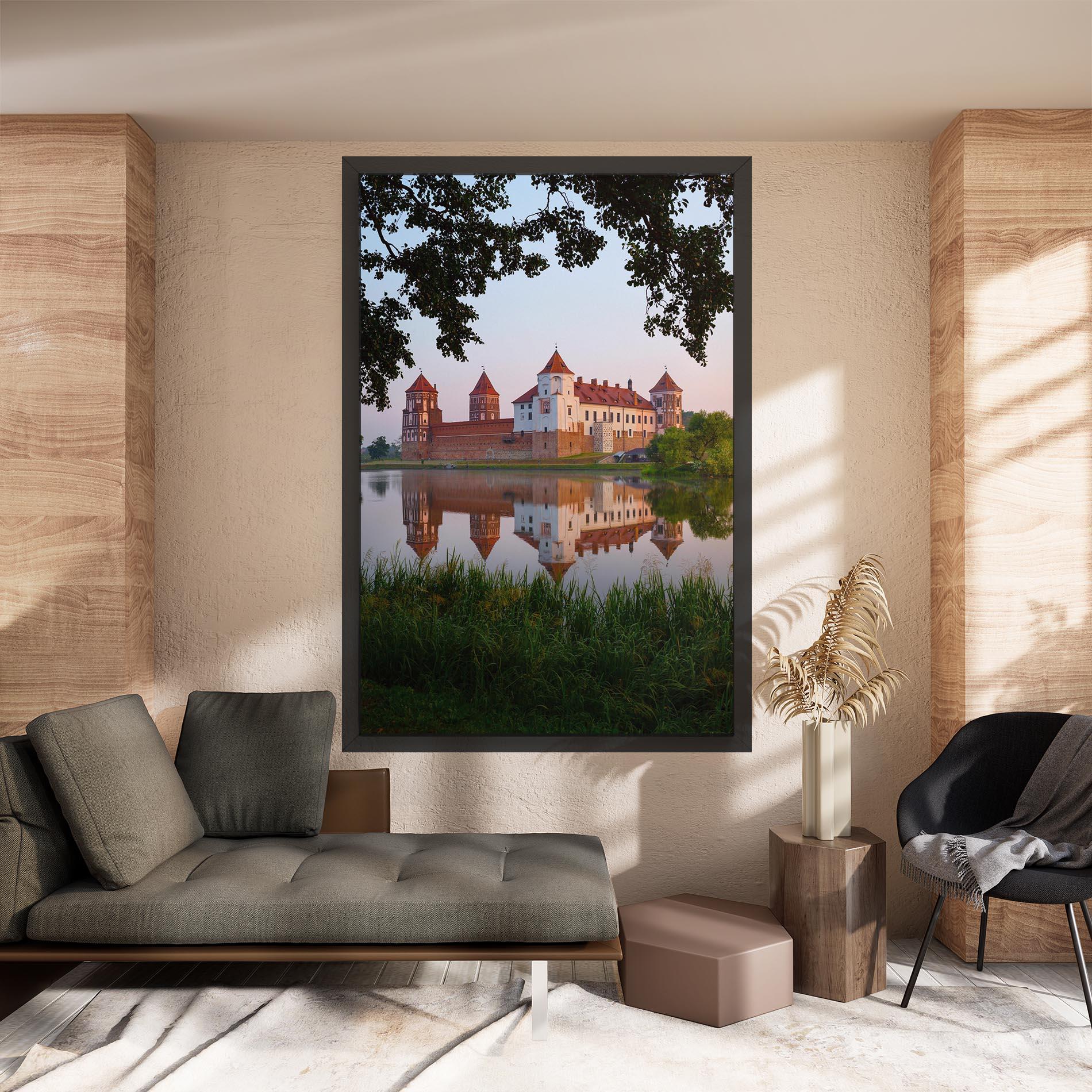 Tablou Canvas Ancient Castle Morning mockup 8