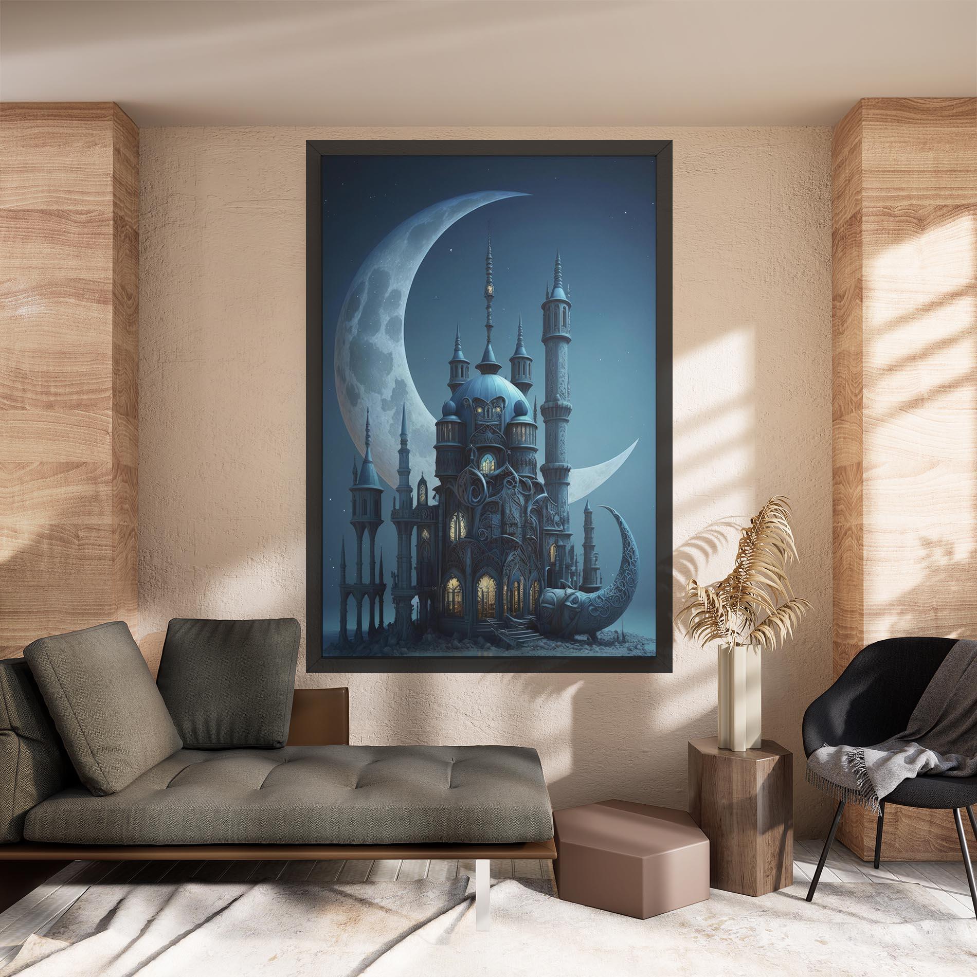 Tablou Canvas Mosque Moon mockup 8