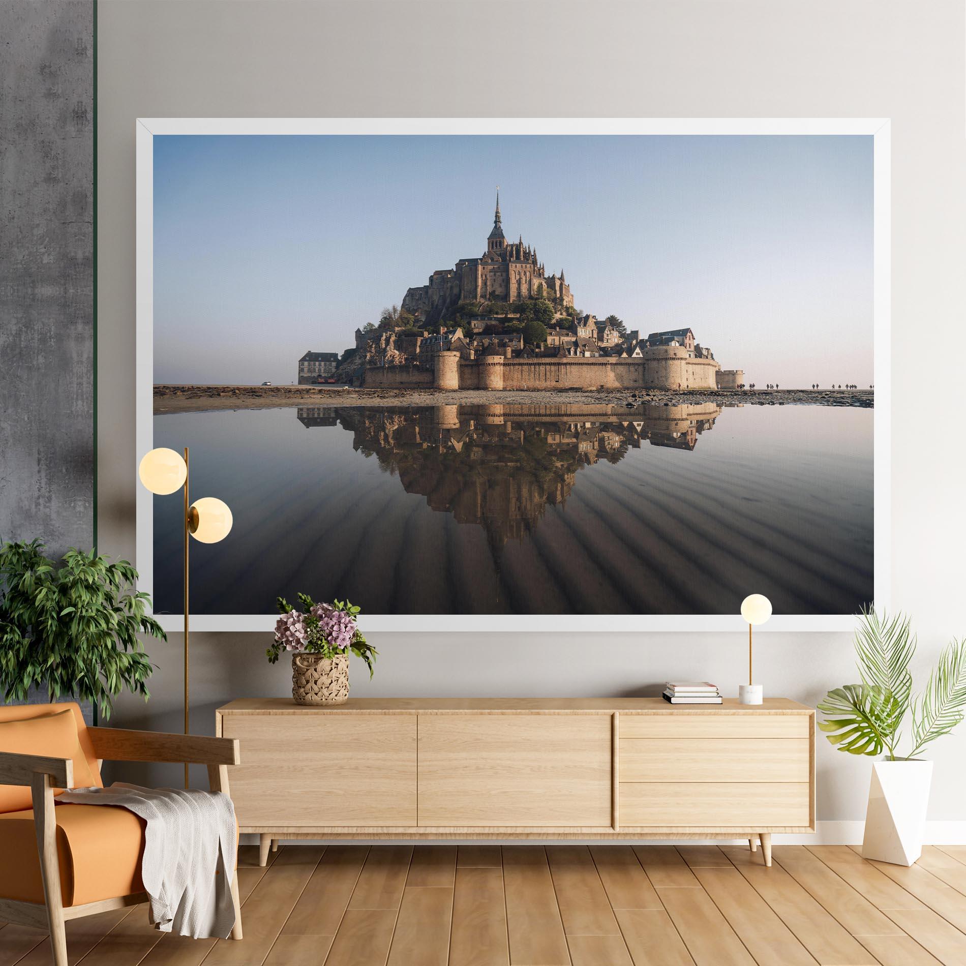 Tablou Canvas Castle Reflection mockup 9