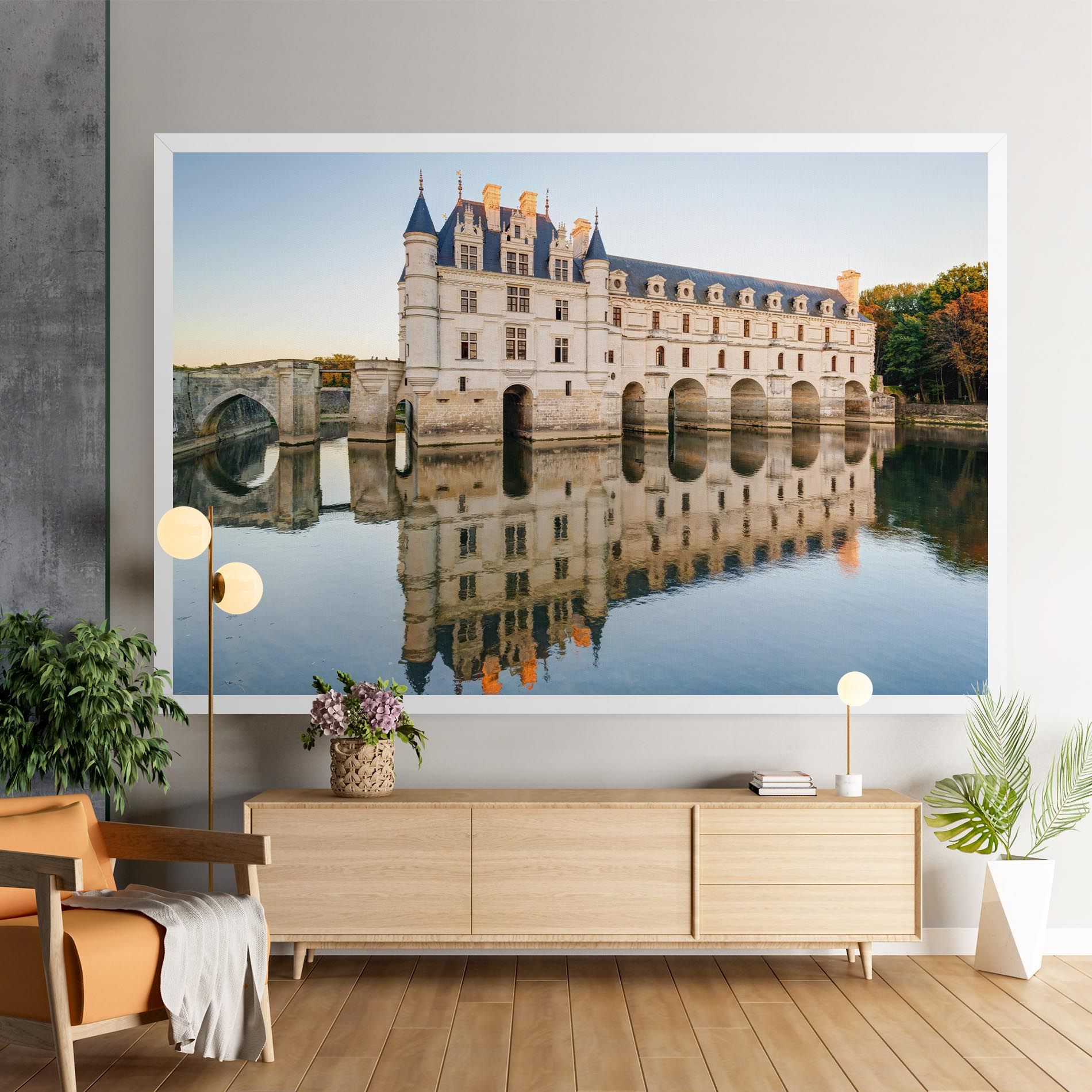 Chateau Chenonceau Castle mockup 9