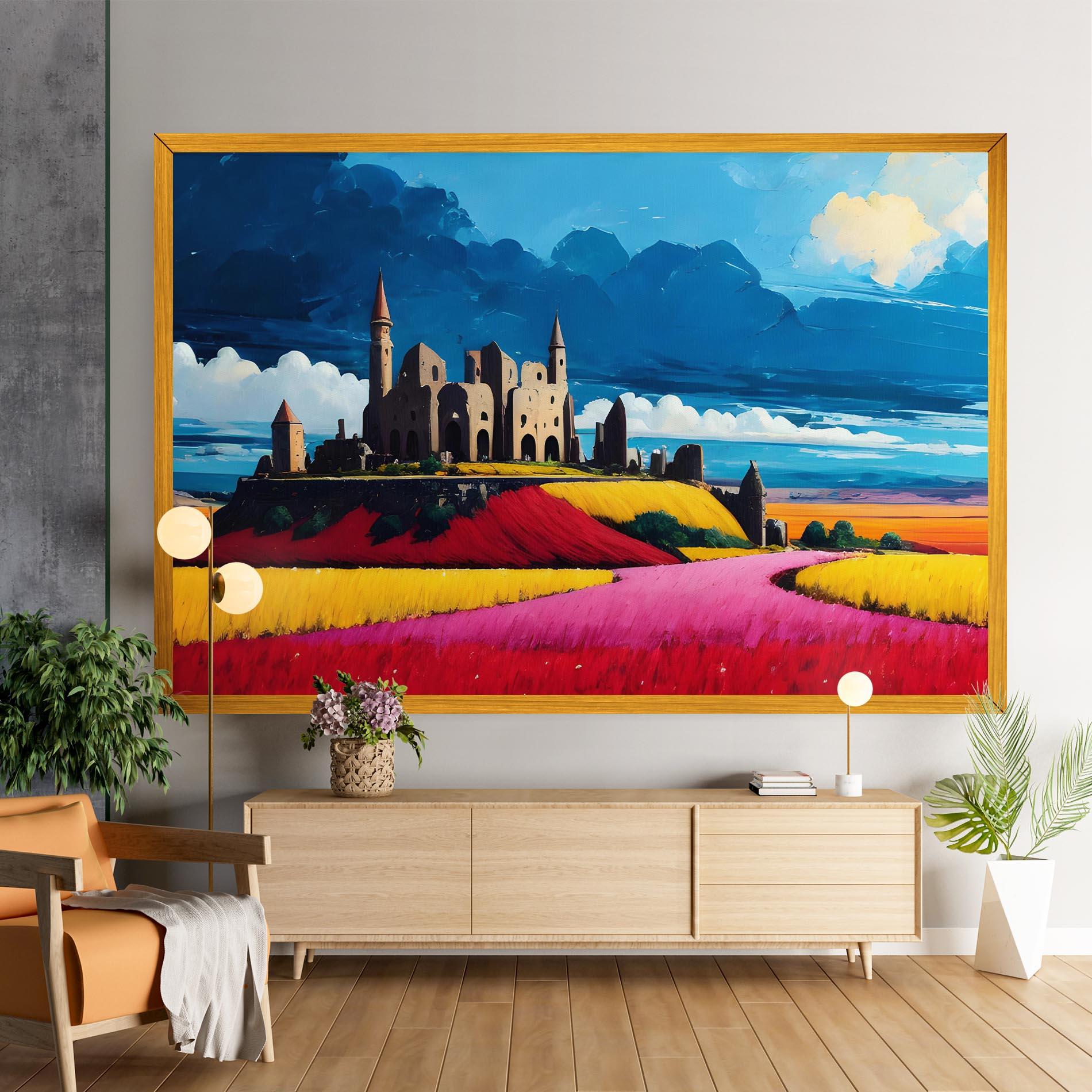 Tablou Canvas Antique Building Art mockup 9