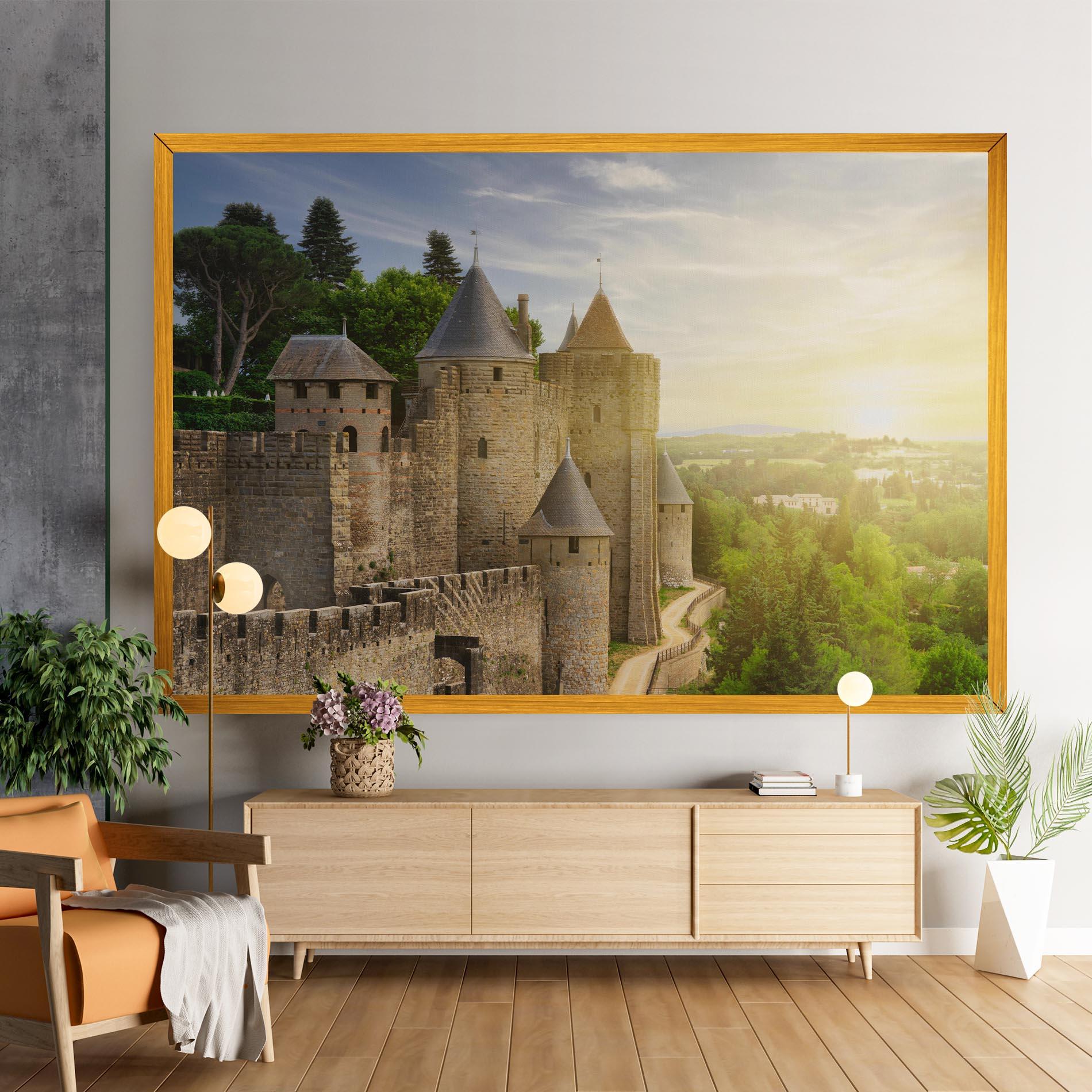 Tablou Canvas Carcassonne France mockup 9