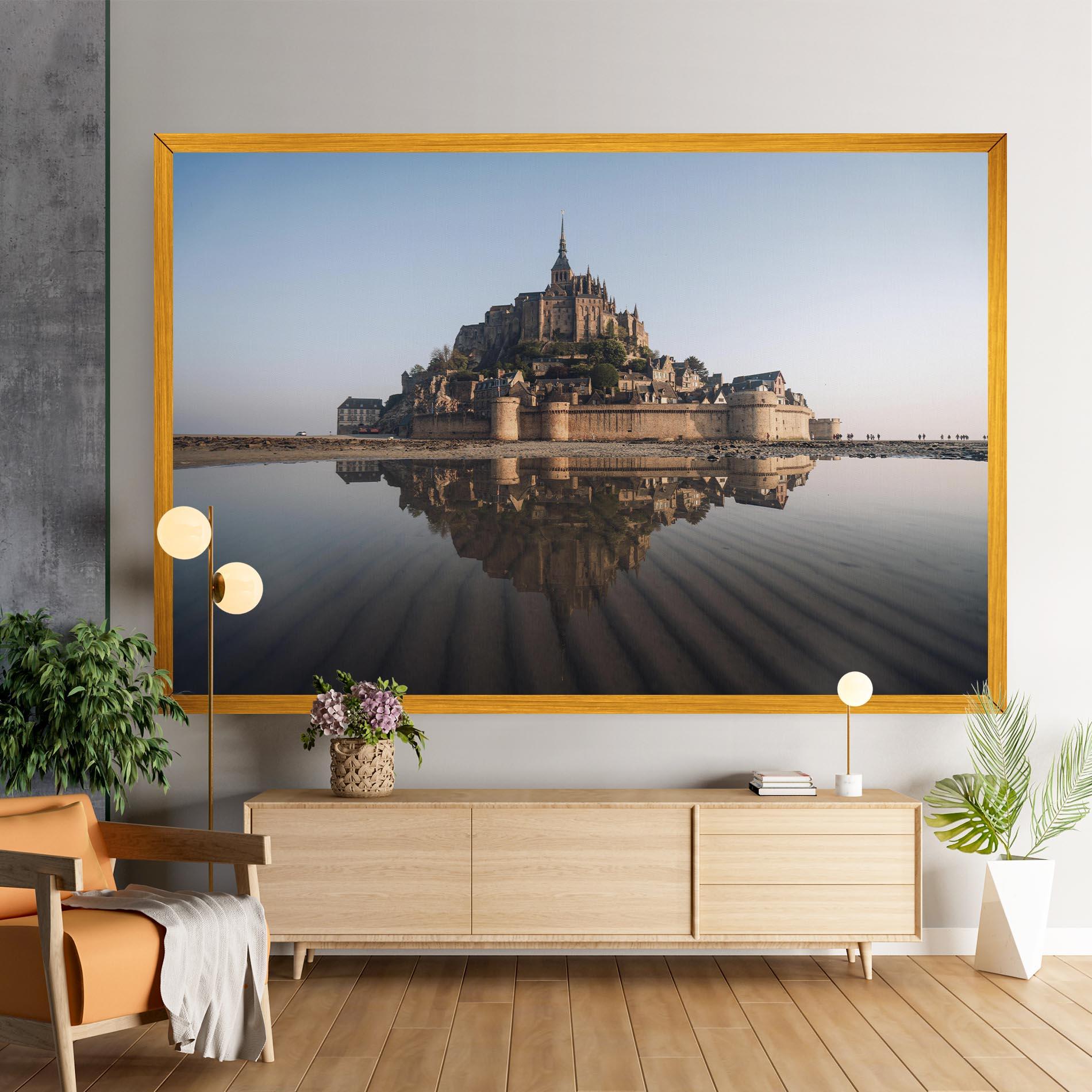 Tablou Canvas Castle Reflection mockup 9