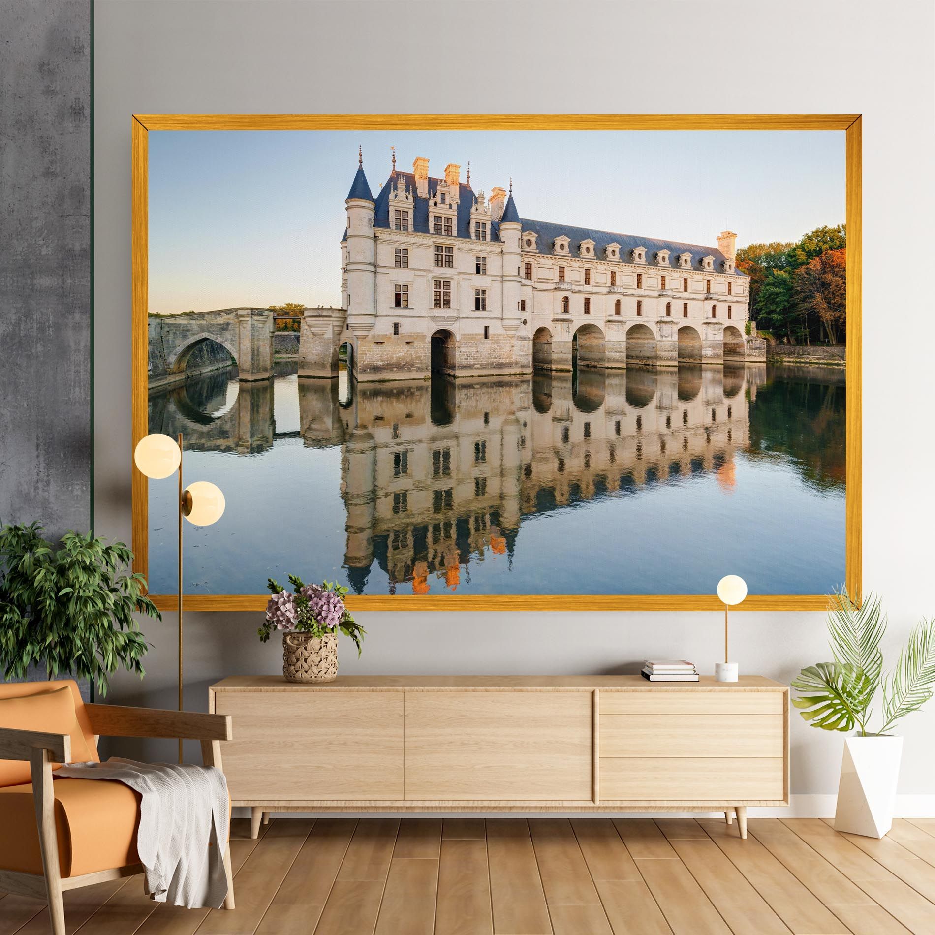 Chateau Chenonceau Castle mockup 9