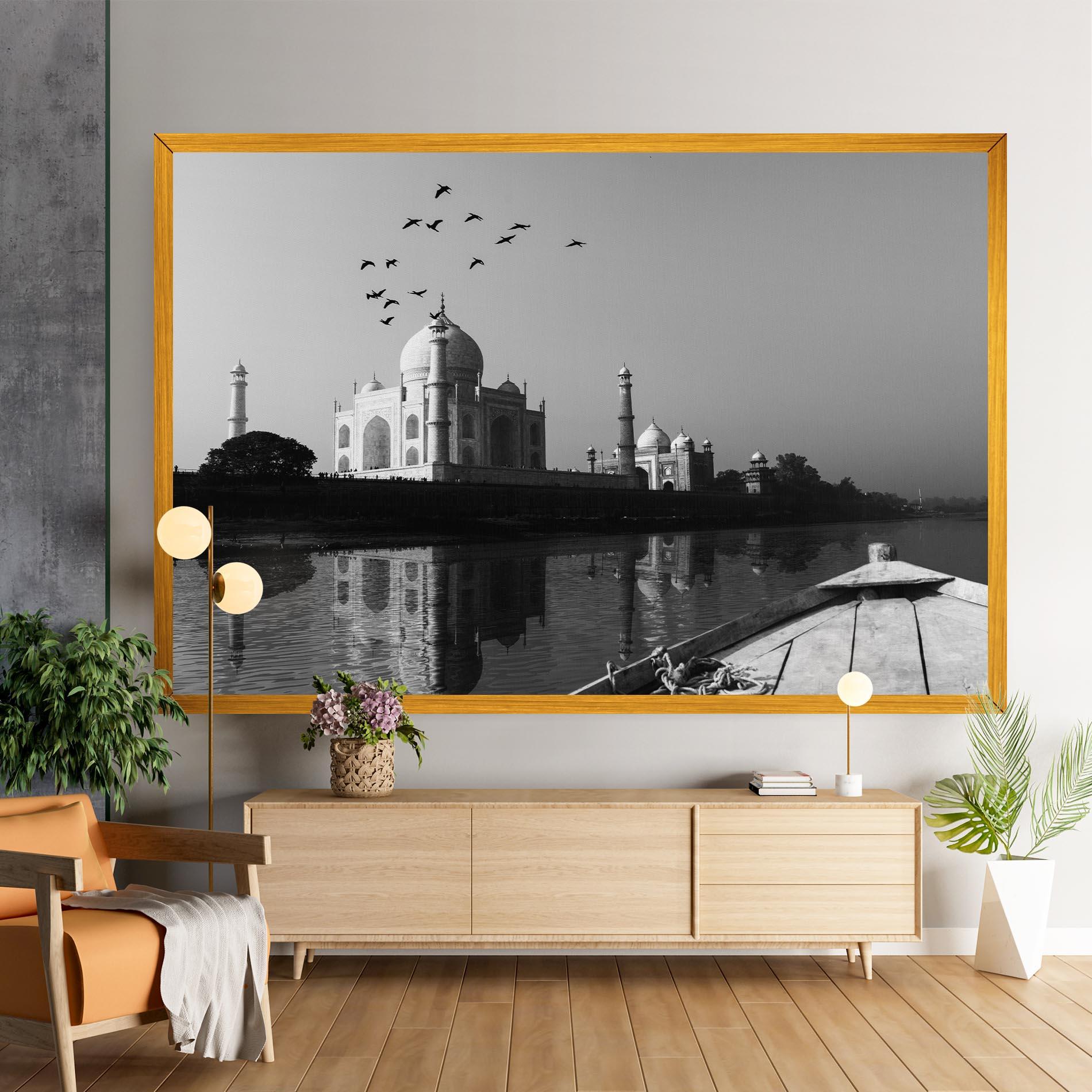 Tablou Canvas Taj Mahal Reflected mockup 9