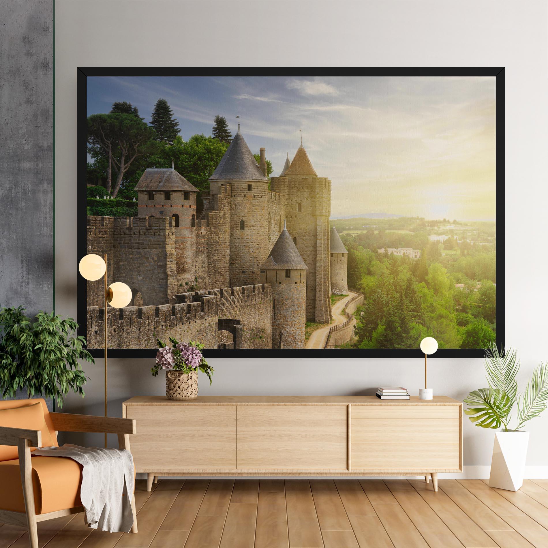 Tablou Canvas Carcassonne France mockup 9