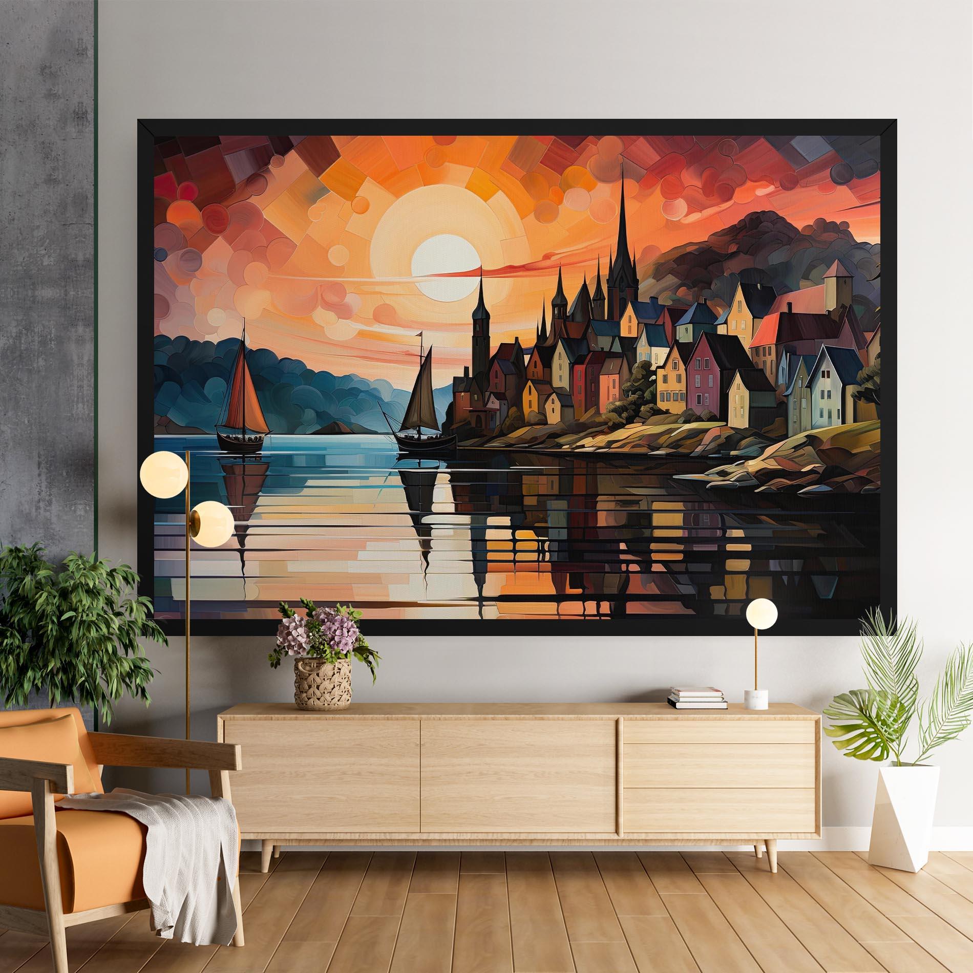 Tablou Canvas Castle Painting mockup 9