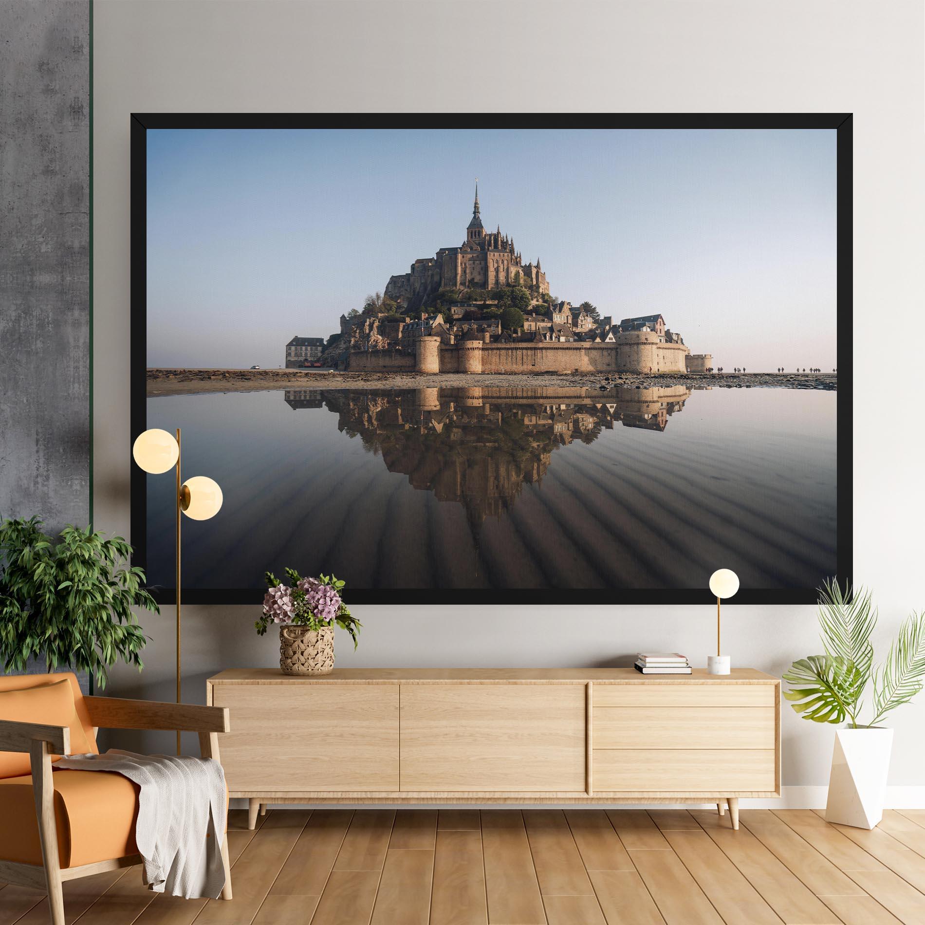 Tablou Canvas Castle Reflection mockup 9