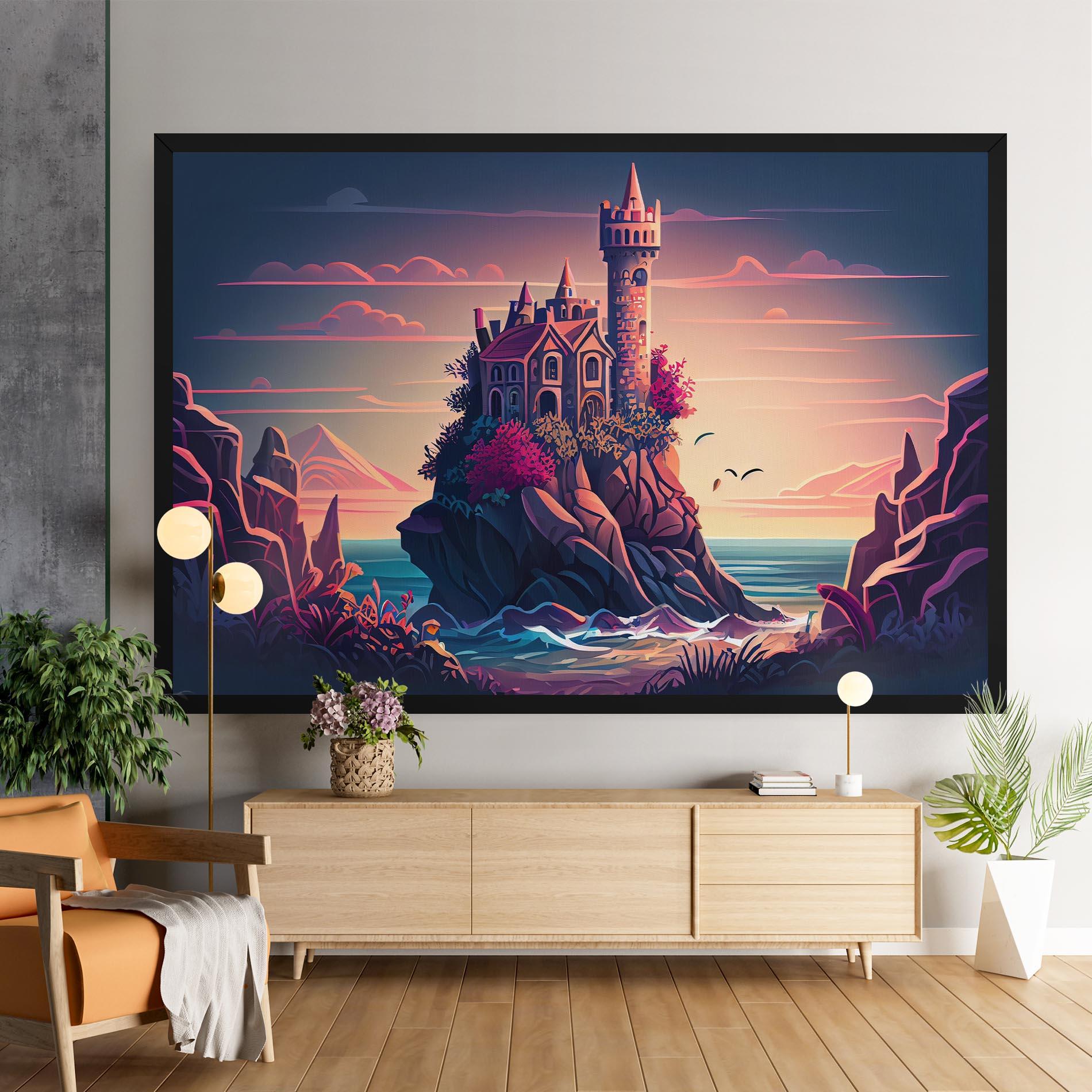 Tablou Canvas Cliff Castle mockup 9
