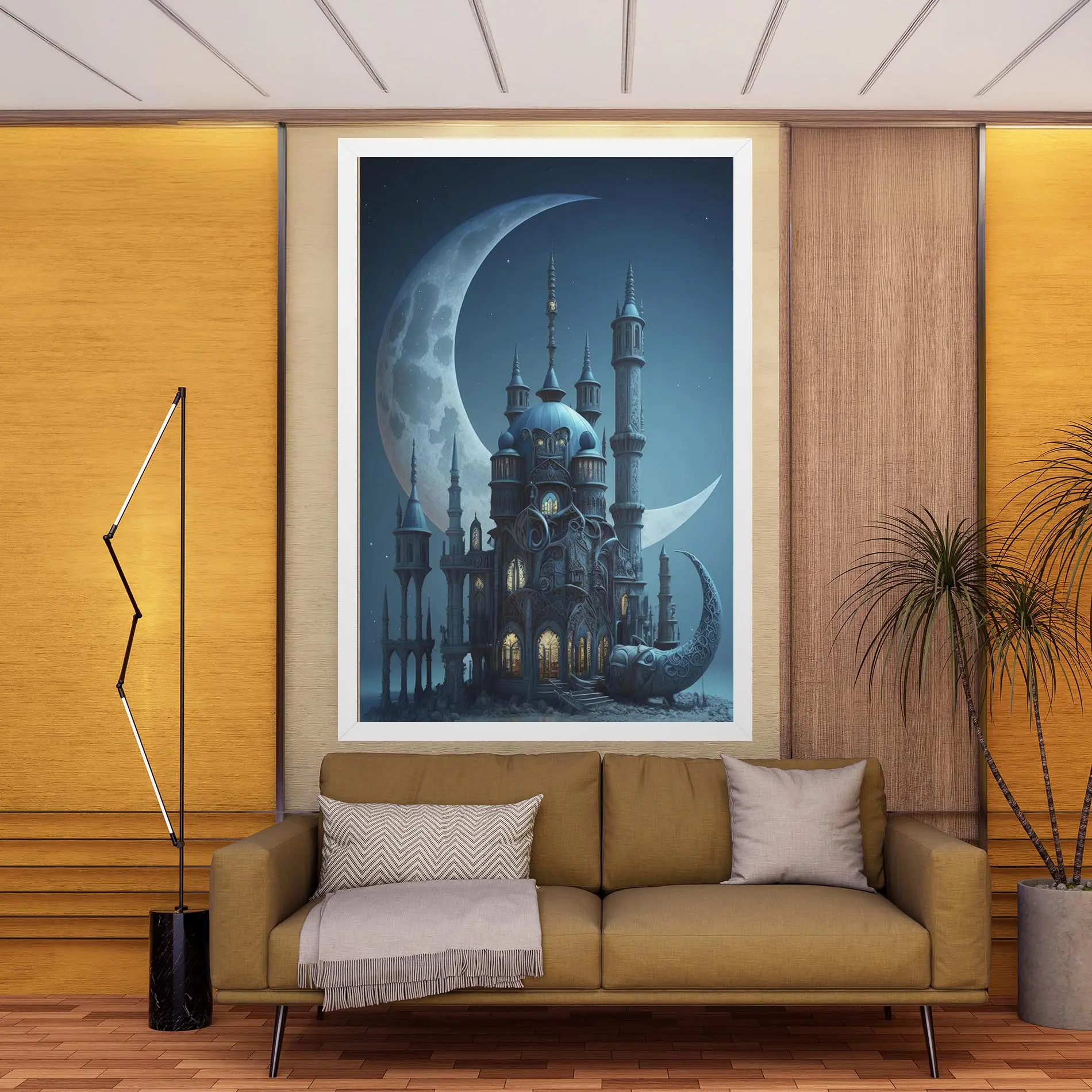 Tablou Canvas Mosque Moon mockup 9