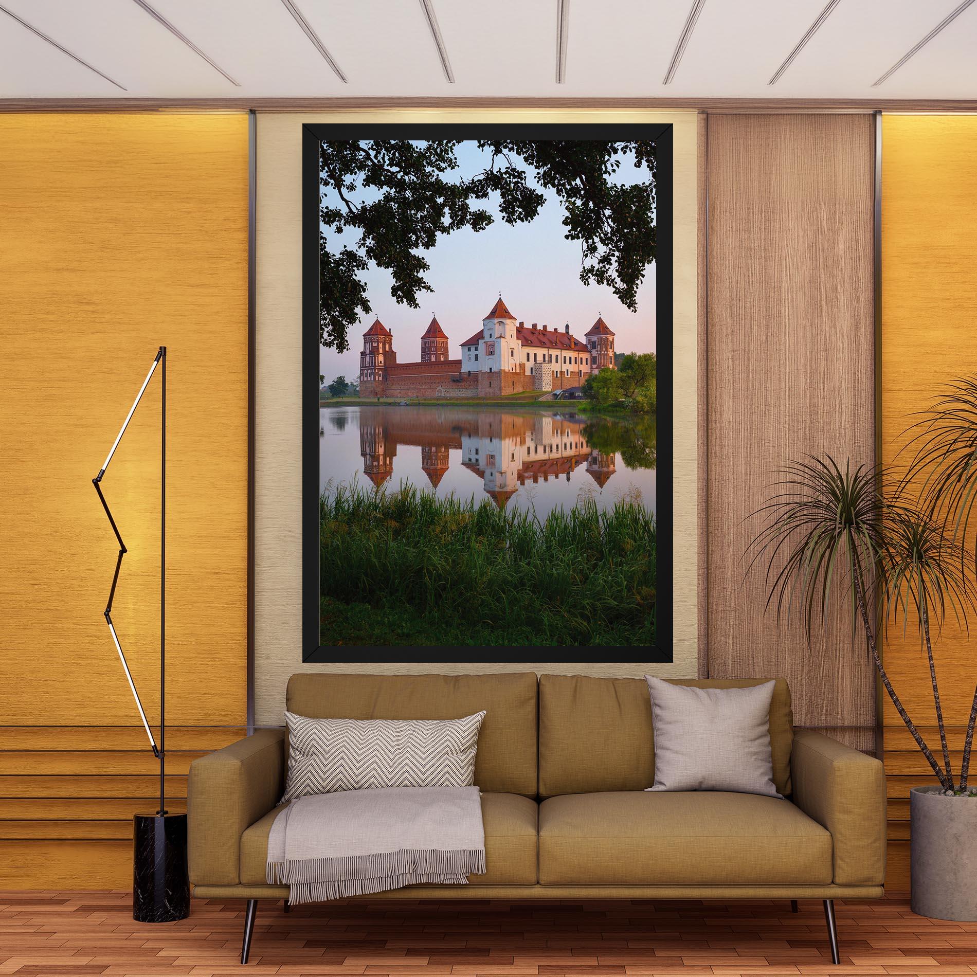 Tablou Canvas Ancient Castle Morning mockup 9