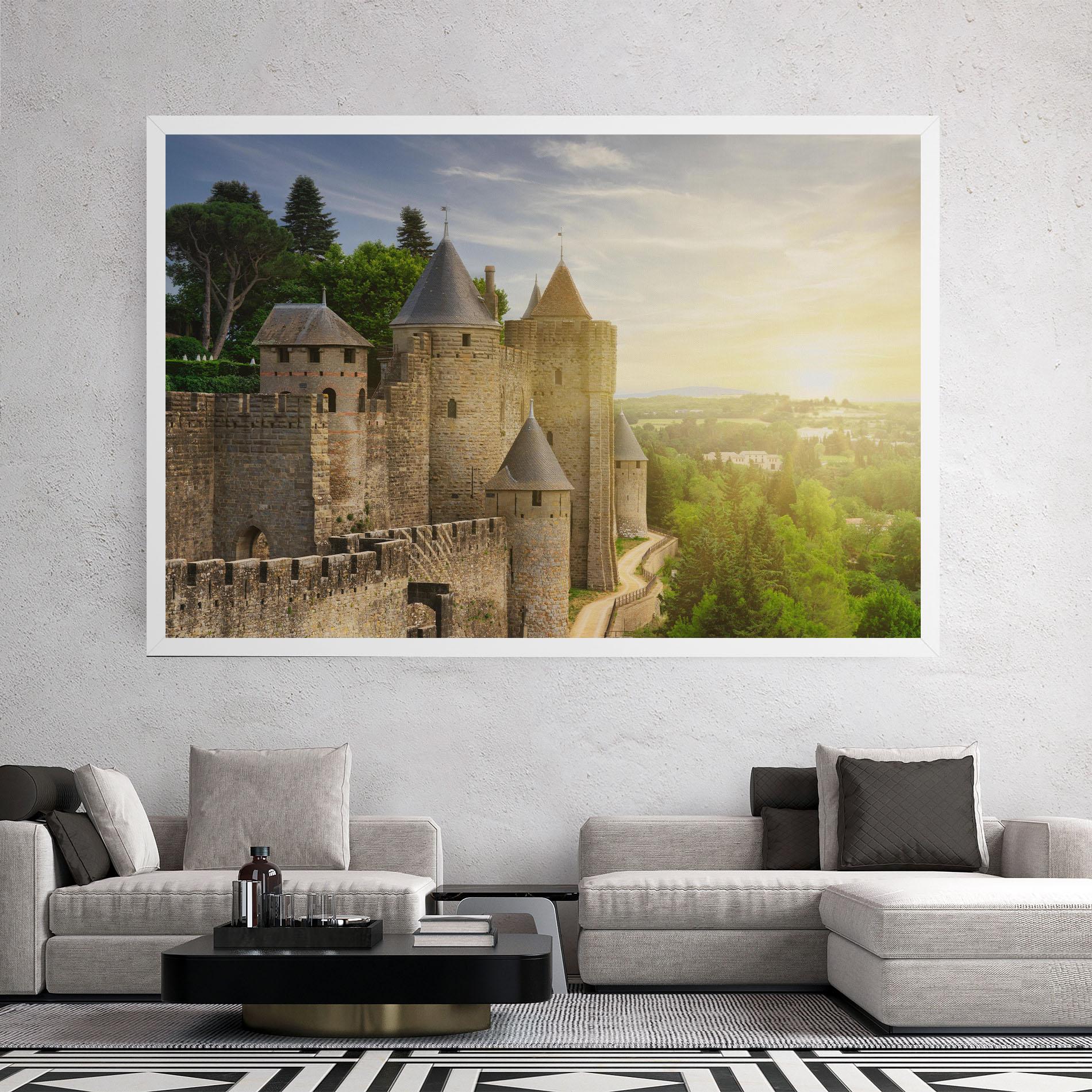 Tablou Canvas Carcassonne France mockup 2