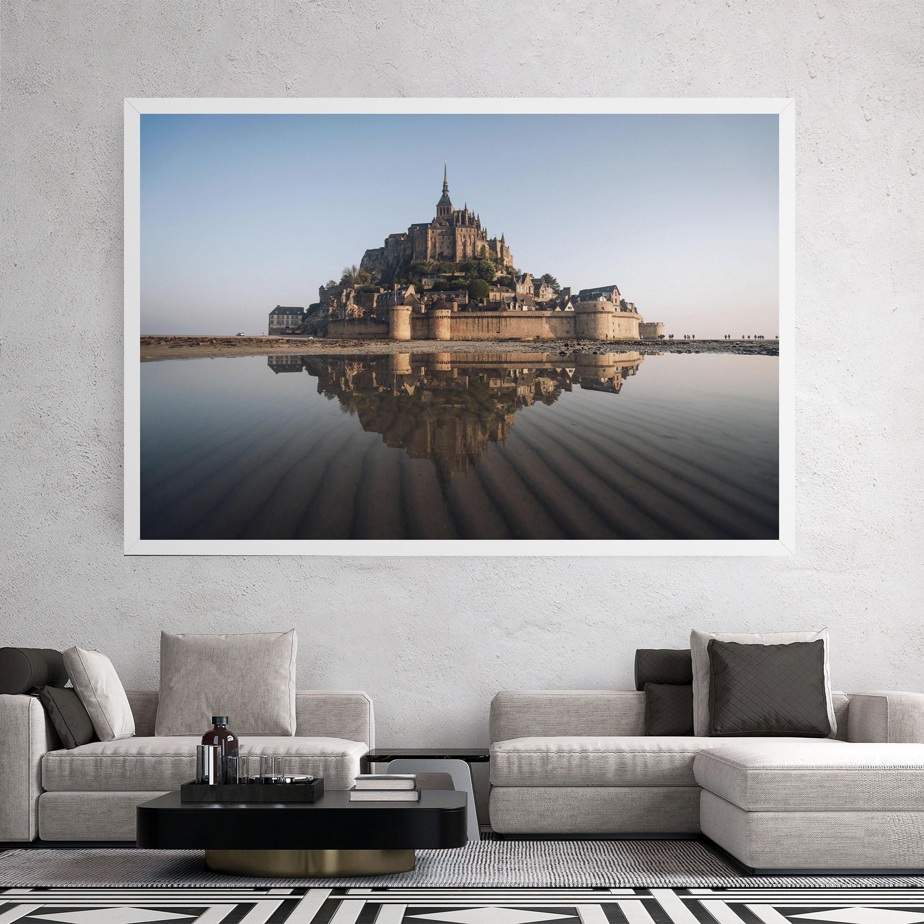 Tablou Canvas Castle Reflection mockup 2