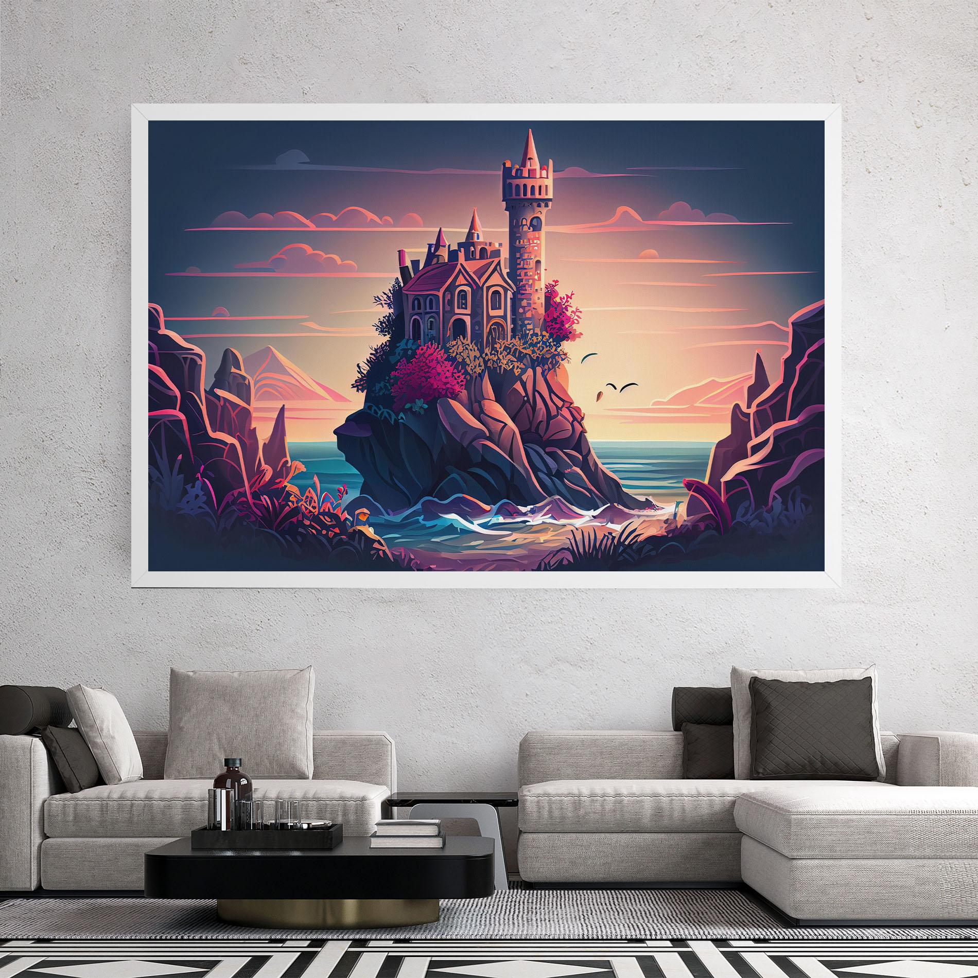 Tablou Canvas Cliff Castle mockup 2