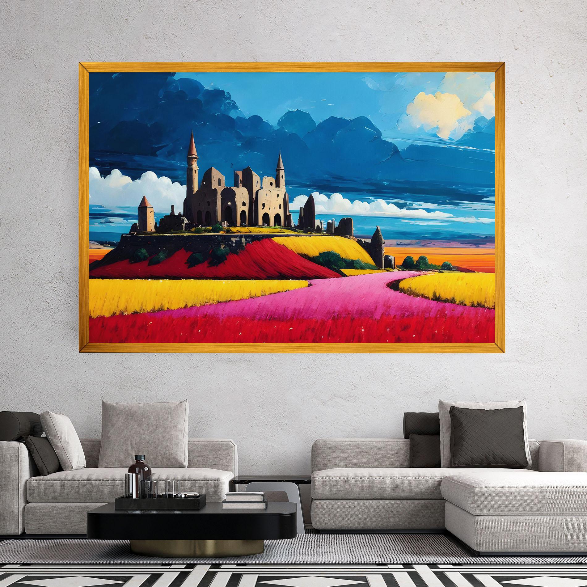 Tablou Canvas Antique Building Art mockup 2